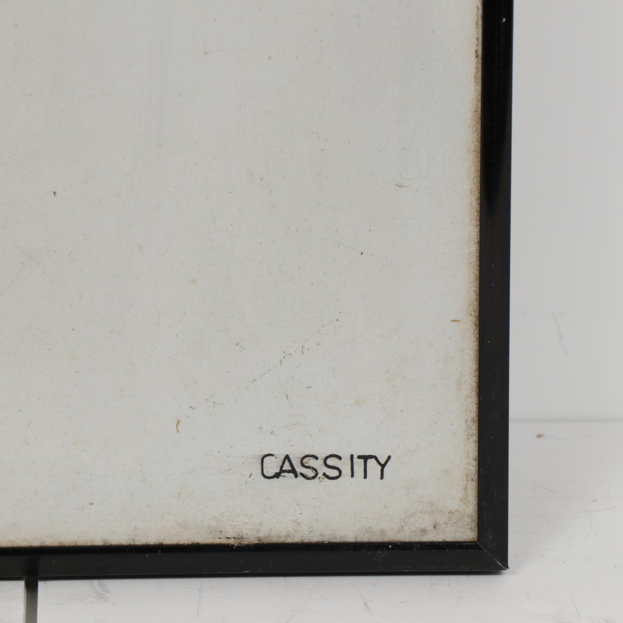 Dellard Cassity Jr. Portrait of Woman Oil Painting, Mid 20th Century