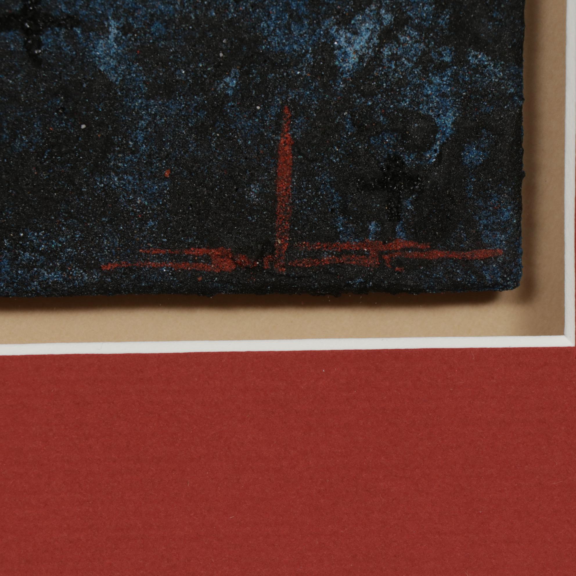 Joe Ben Jr. Navajo Sand Painting "Woven with Darkness"