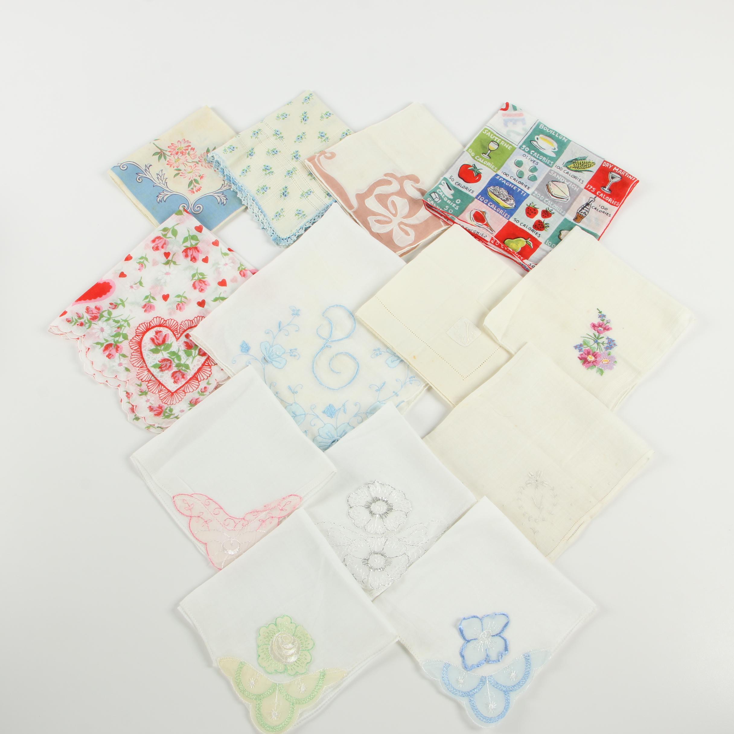 Embroidered, Appliqued and Crocheted Linens and More