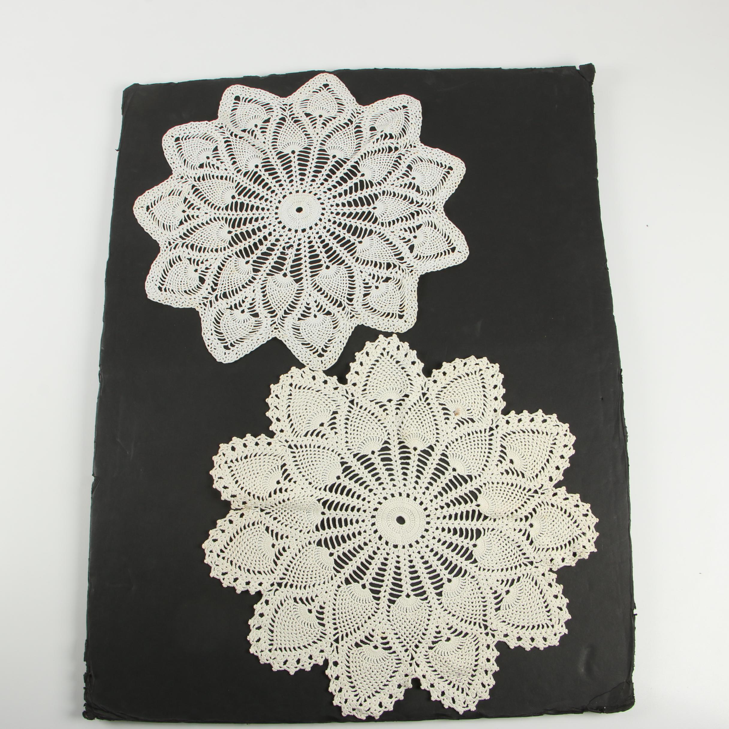 Embroidered, Appliqued and Crocheted Linens and More