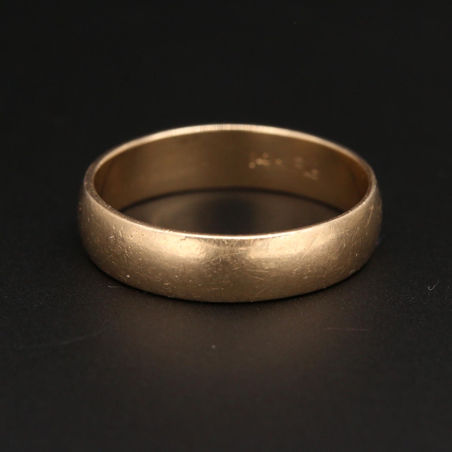 14K Yellow Gold Band