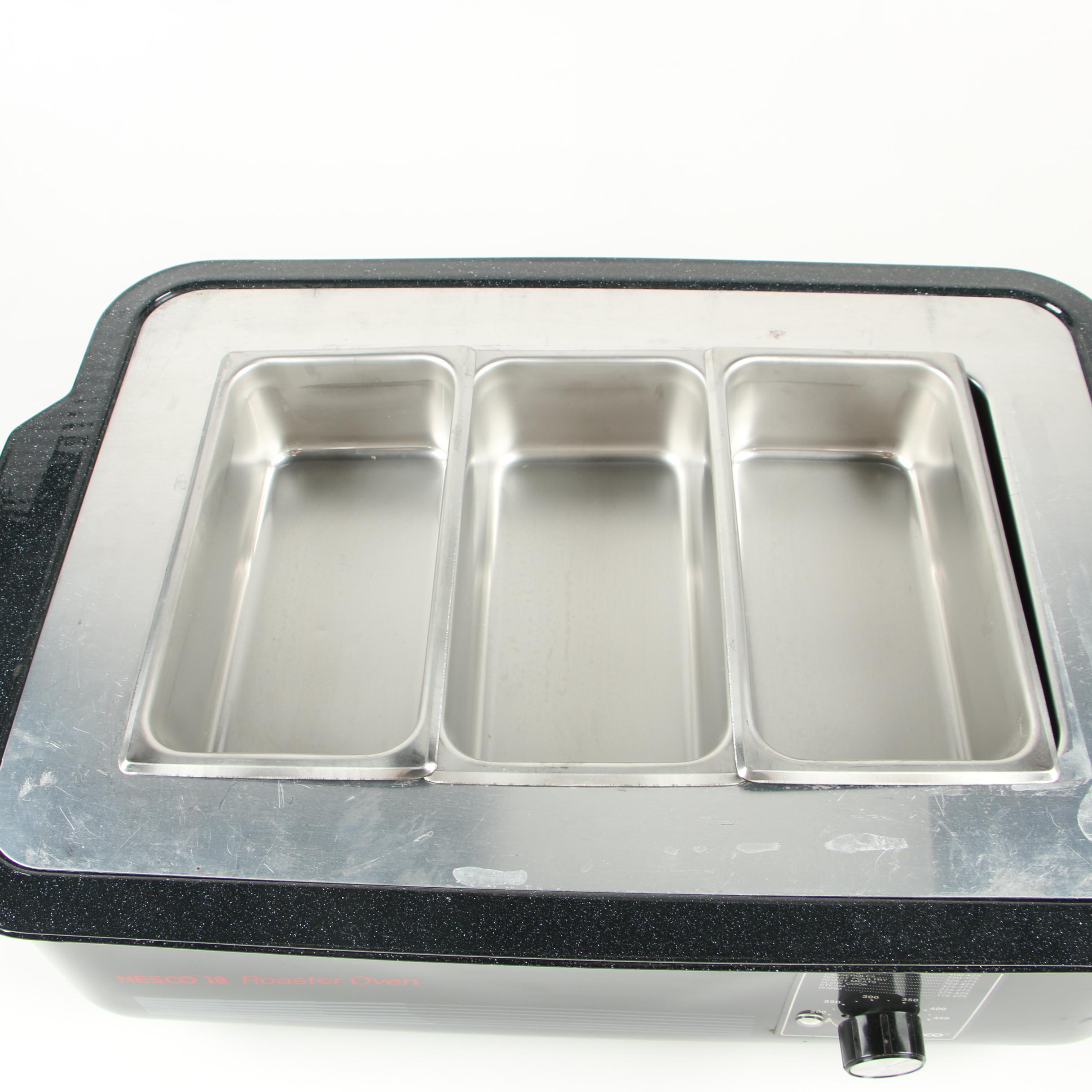 Nesco 18 Roaster Oven with Buffet Server and Bake Kit