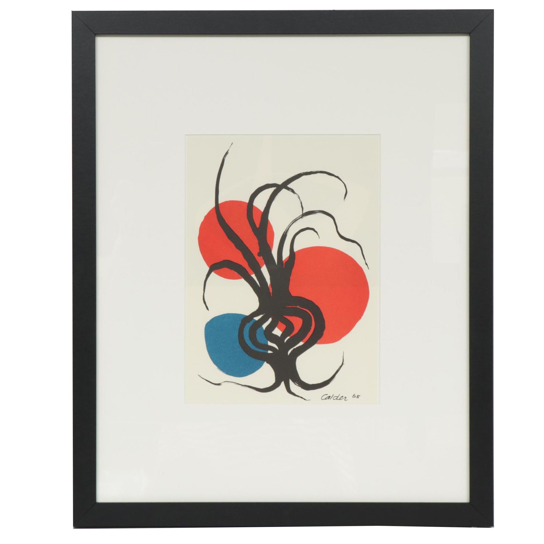 Alexander Calder Color Lithograph for Galerie Adrien Maeght