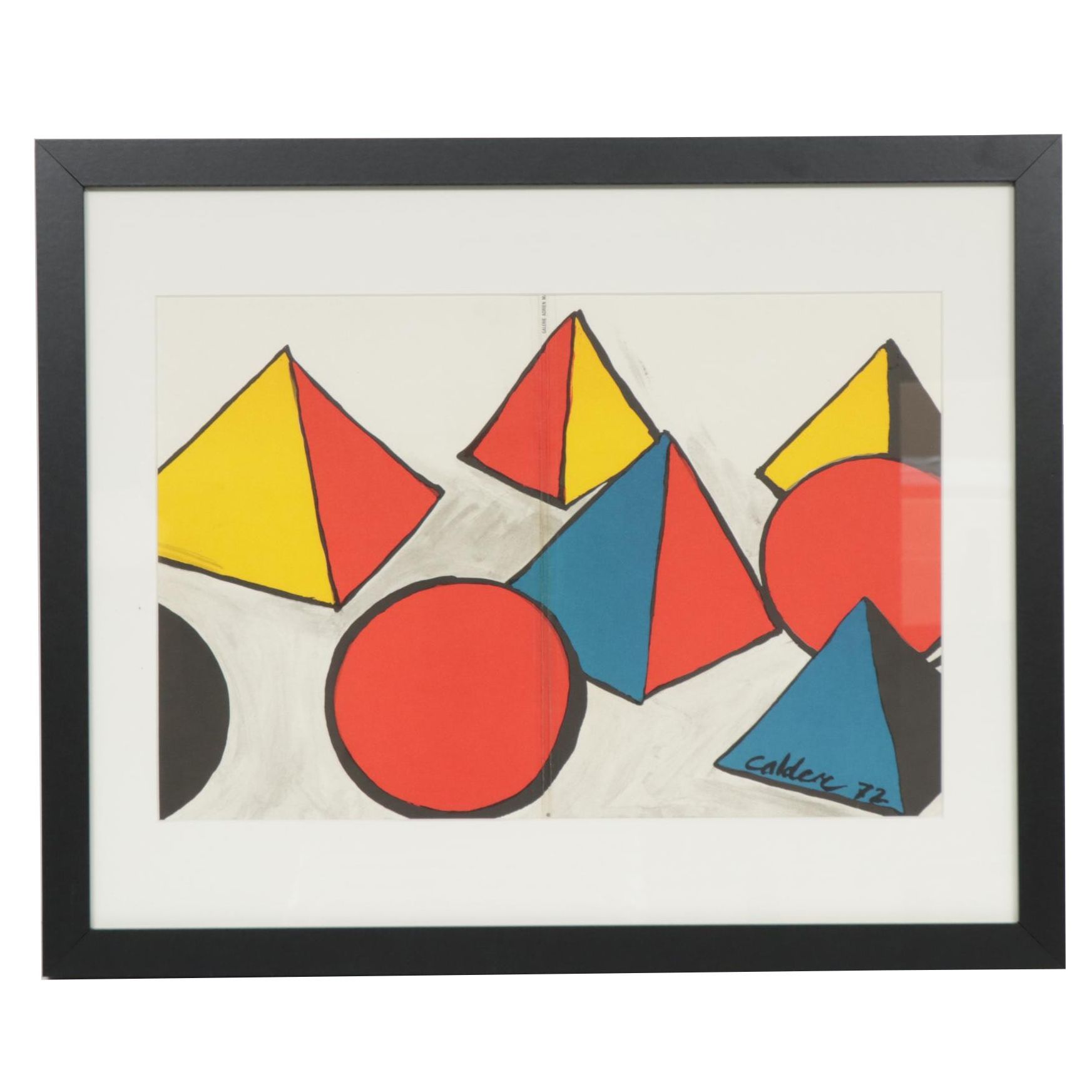 Alexander Calder Color Lithograph for Galerie Adrien Maeght