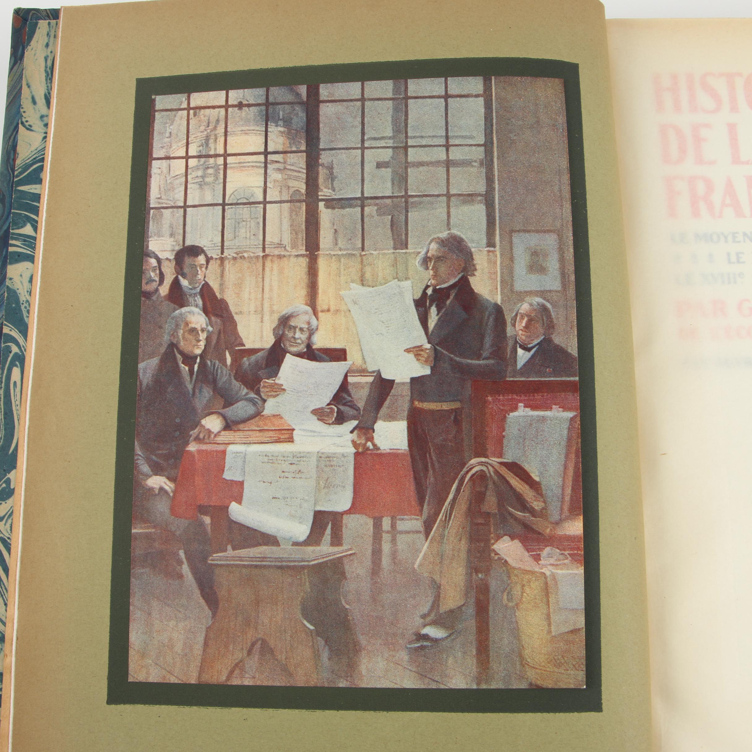 "Histoire Illustrée De La Littérature Française" and Other French Books, Antique