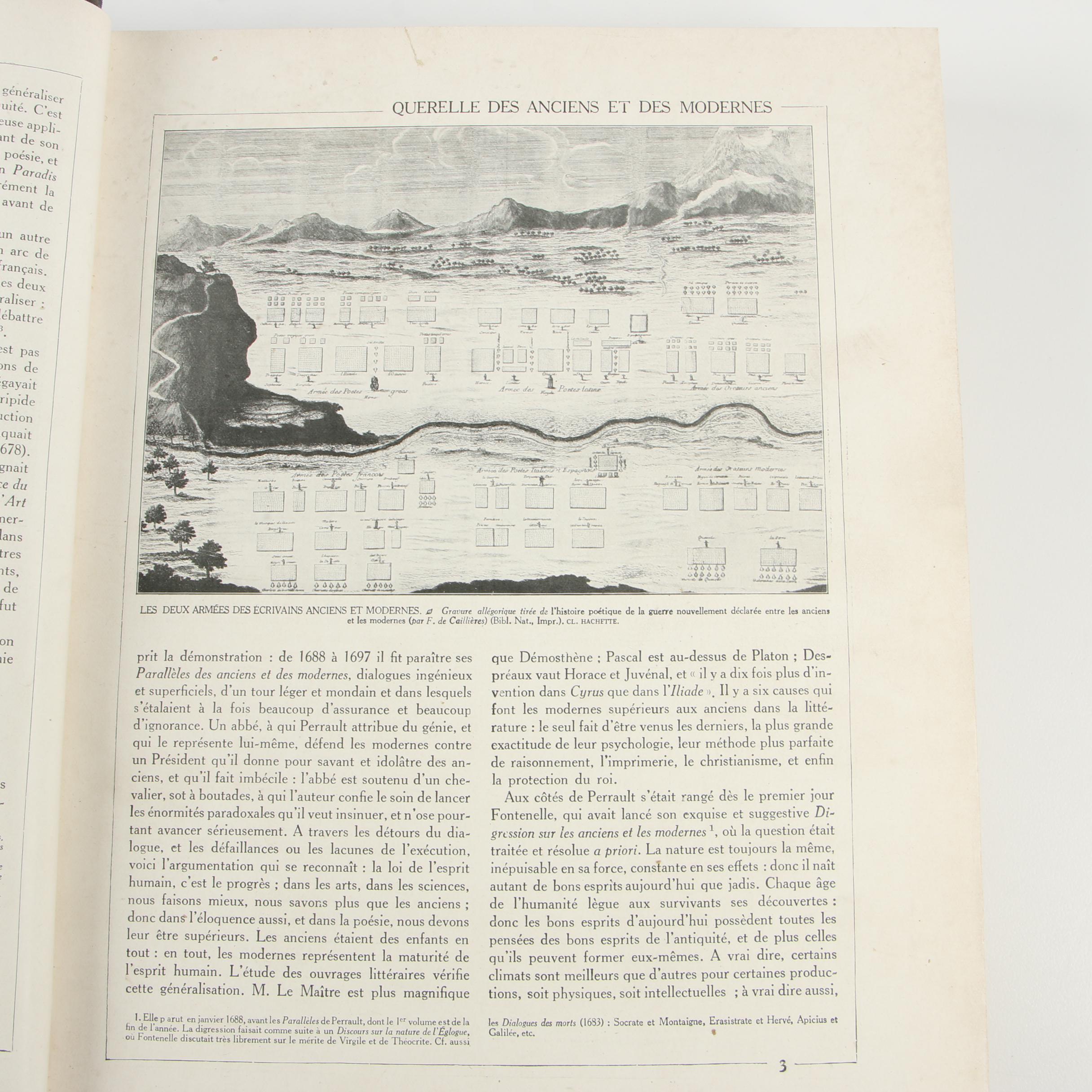 "Histoire Illustrée De La Littérature Française" and Other French Books, Antique
