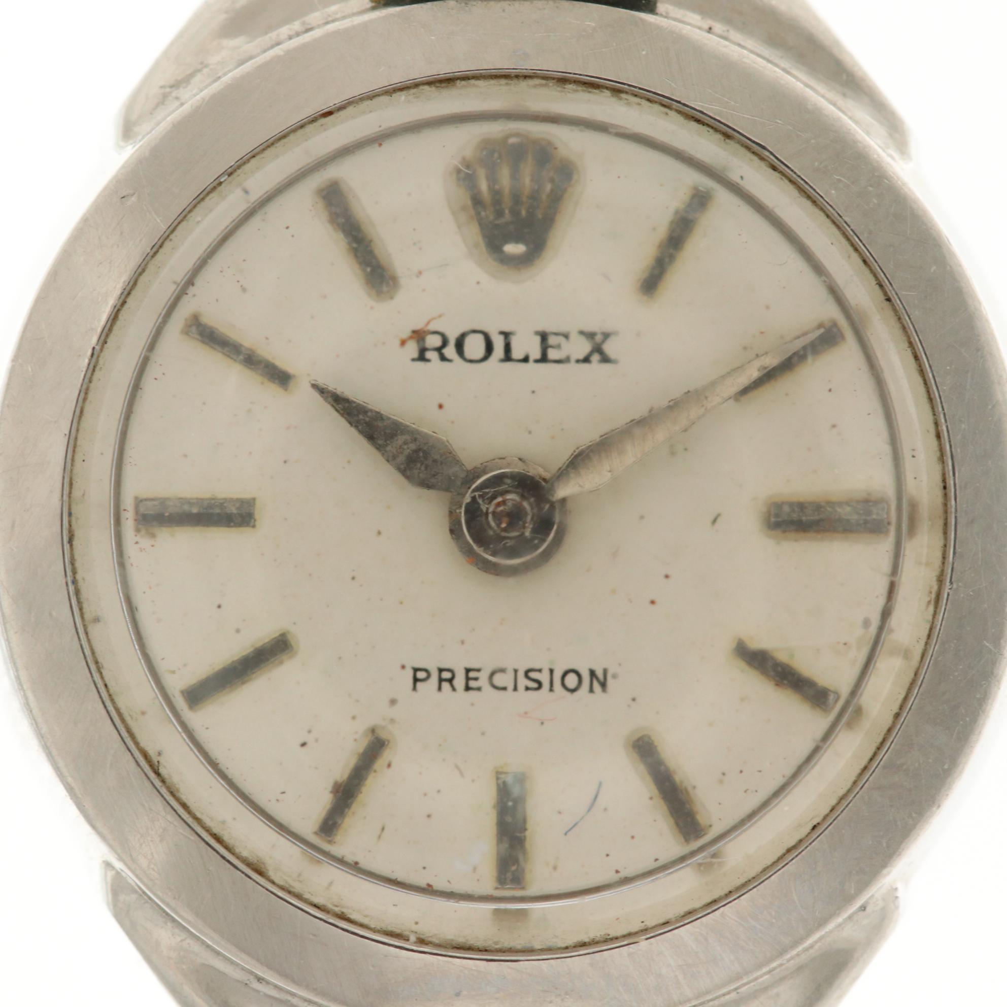 Vintage Rolex Stainless Steel Stem Wind Watch