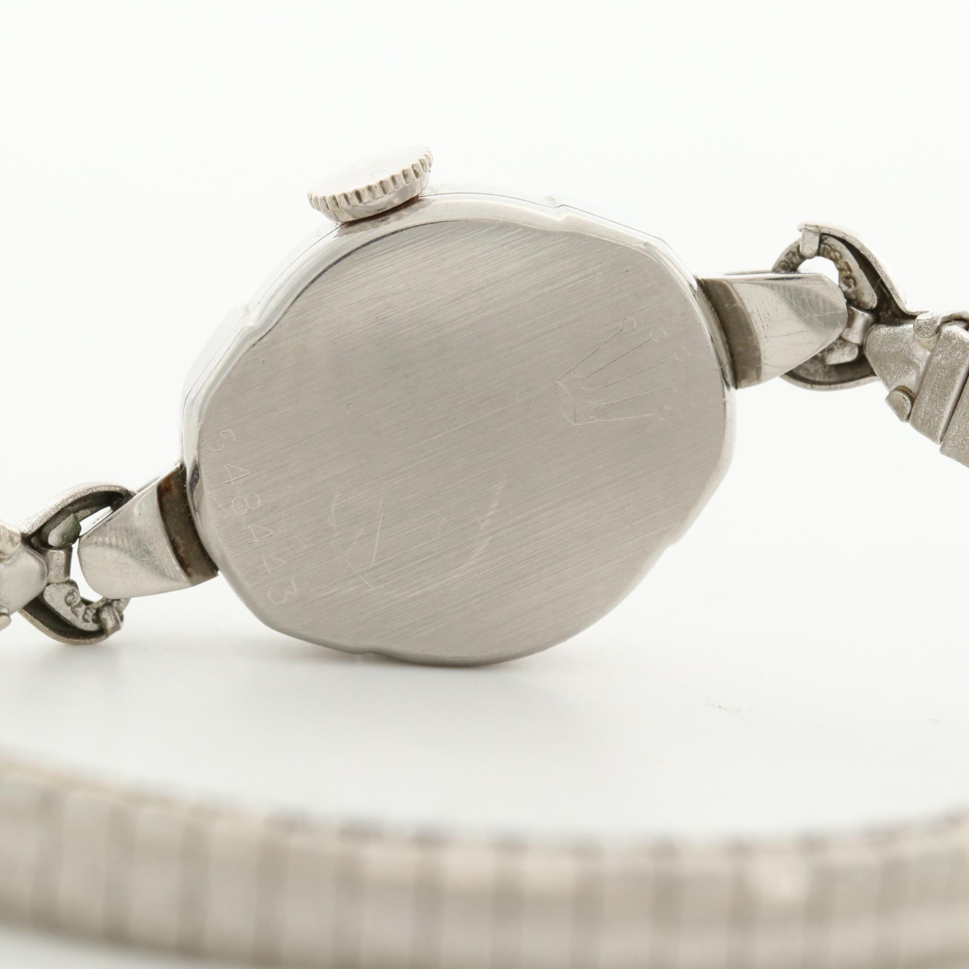 Vintage Rolex Stainless Steel Stem Wind Watch