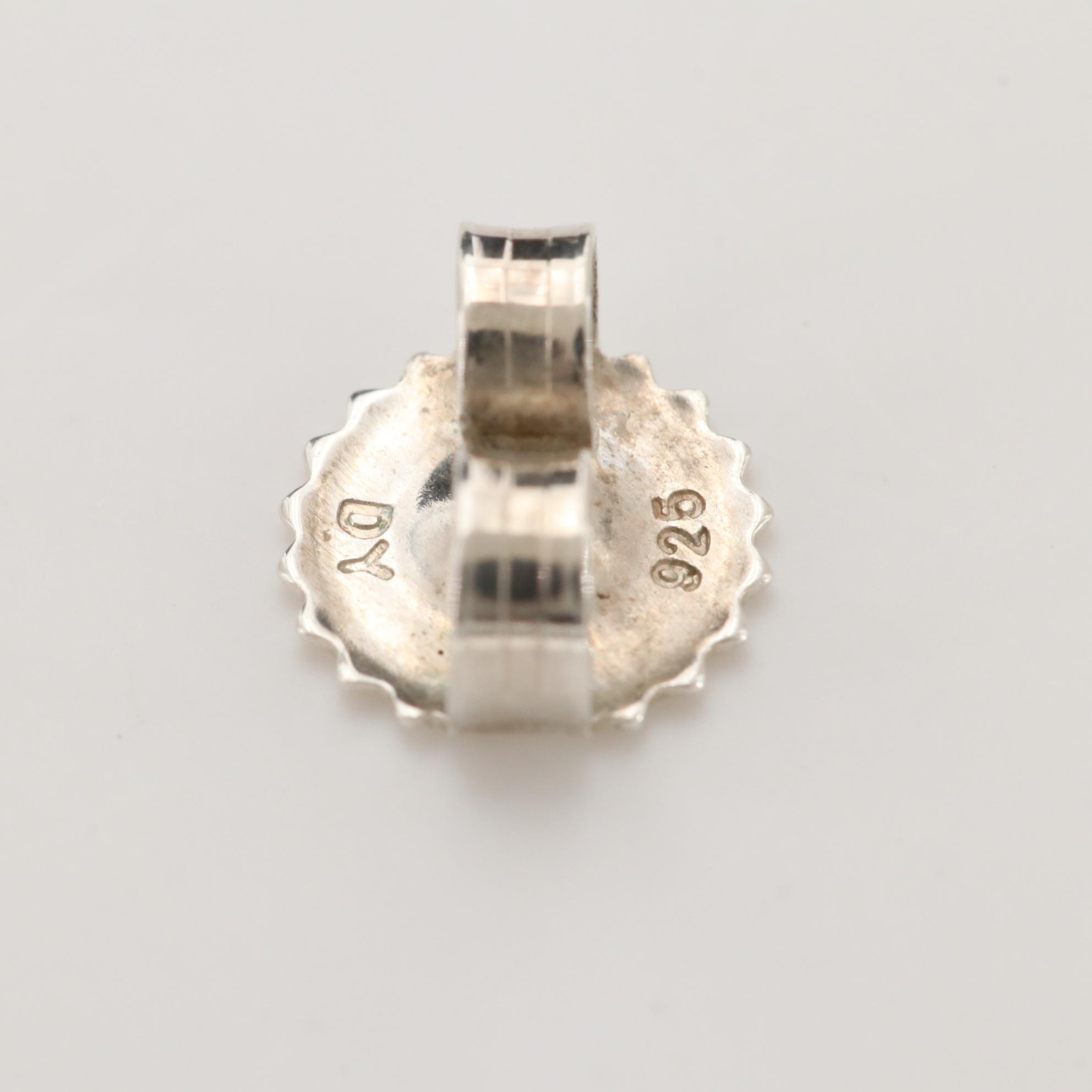 David Yurman Sterling Silver Cultured Pearl Cable Collectibles" Stud Earrings