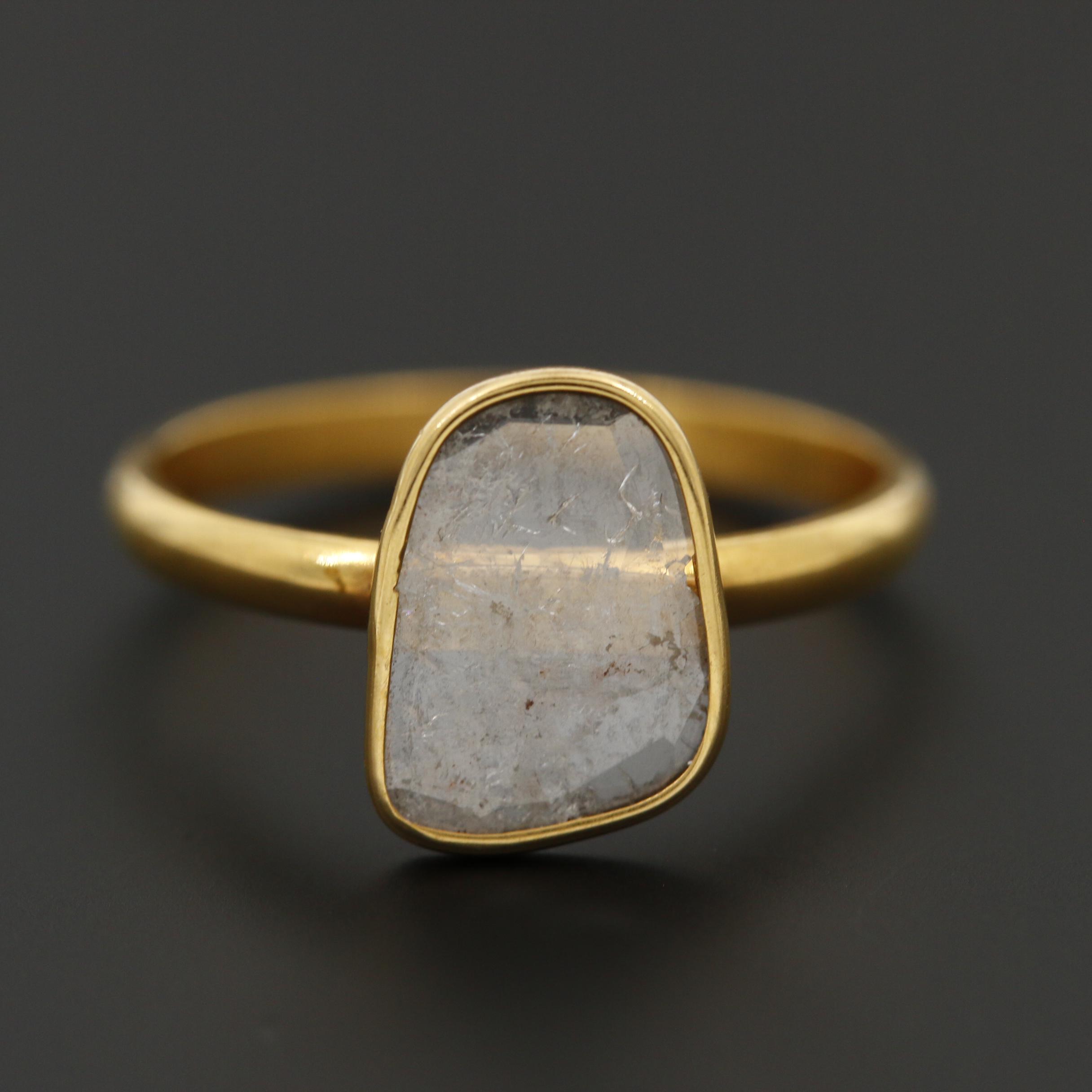 18K Yellow Gold Diamond Ring