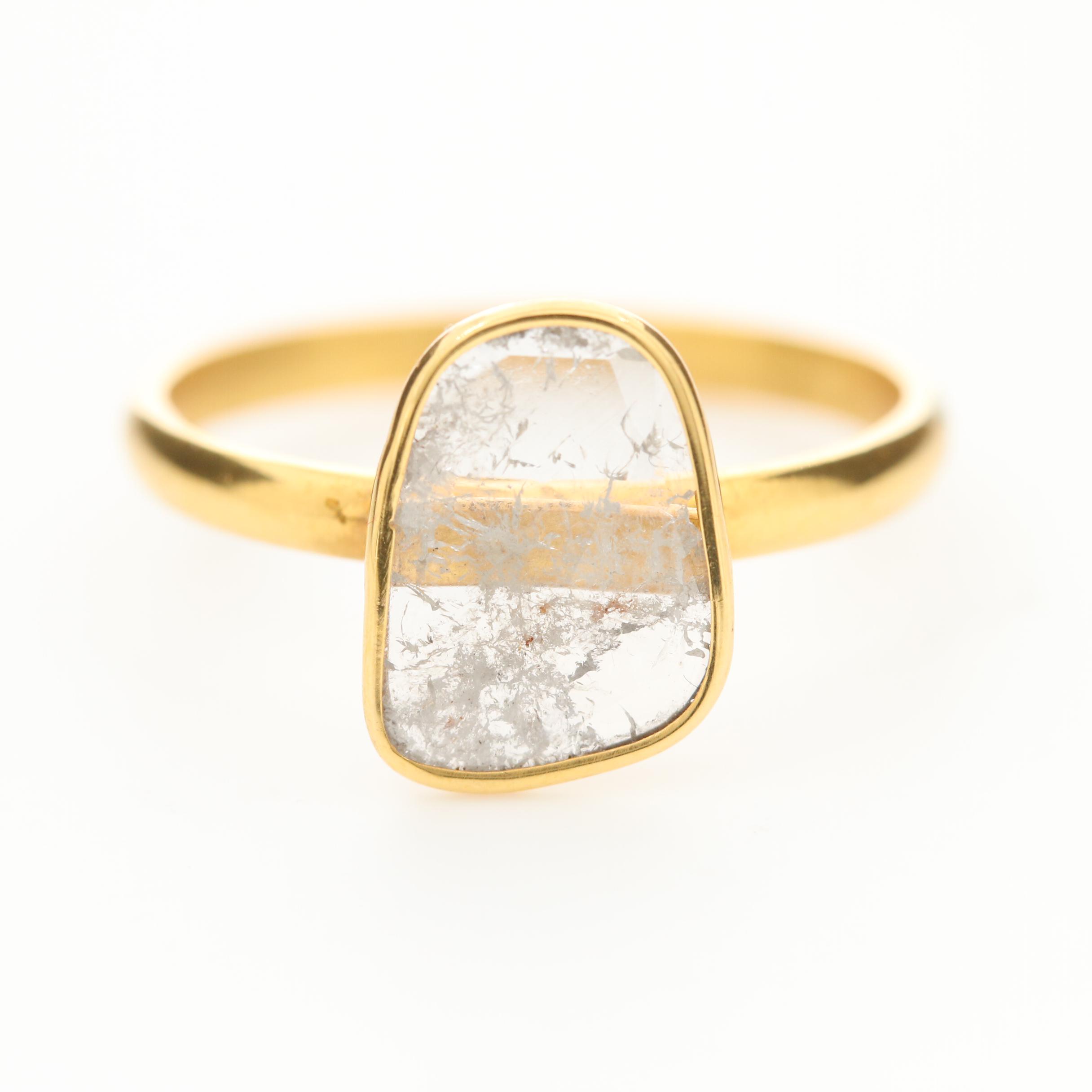 18K Yellow Gold Diamond Ring