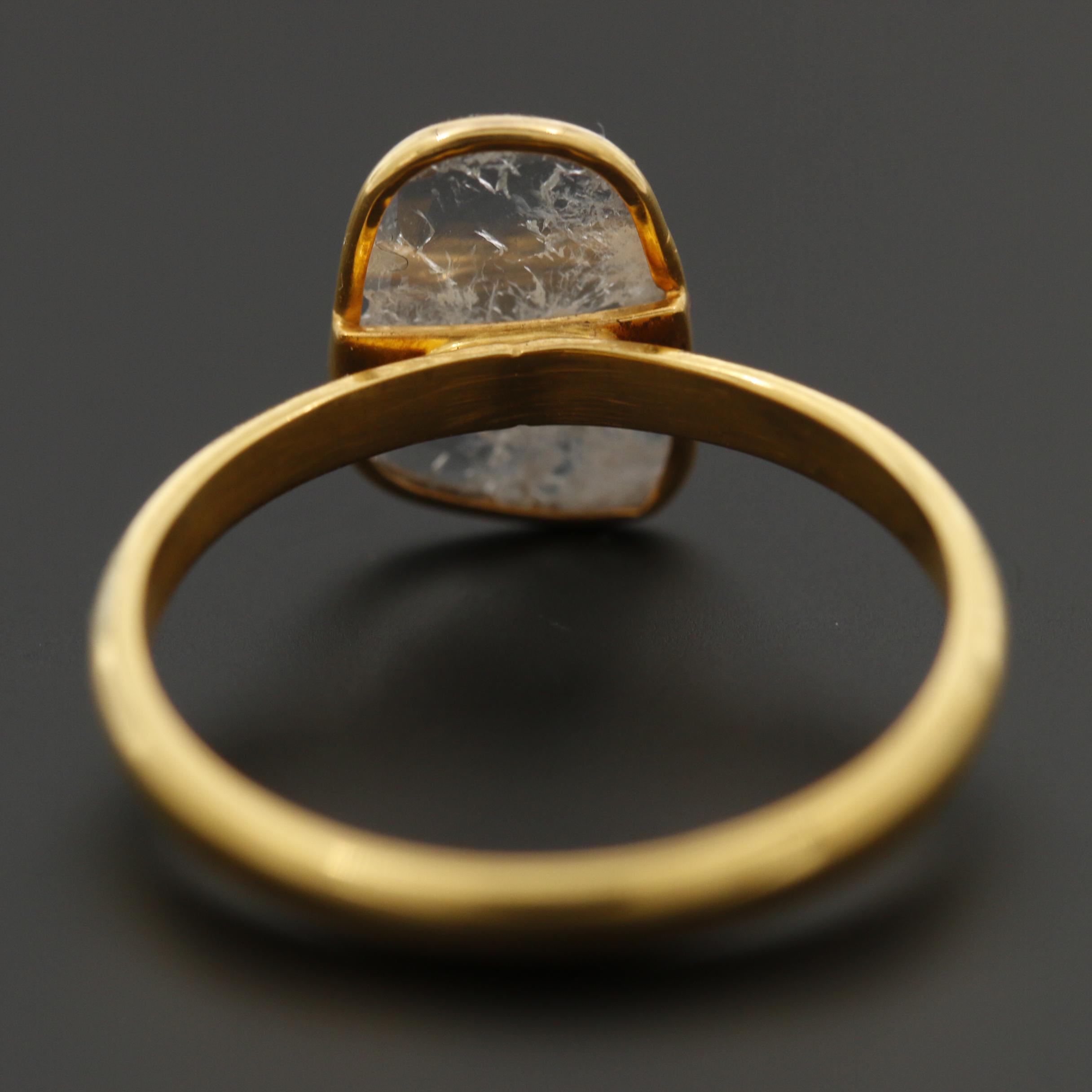 18K Yellow Gold Diamond Ring