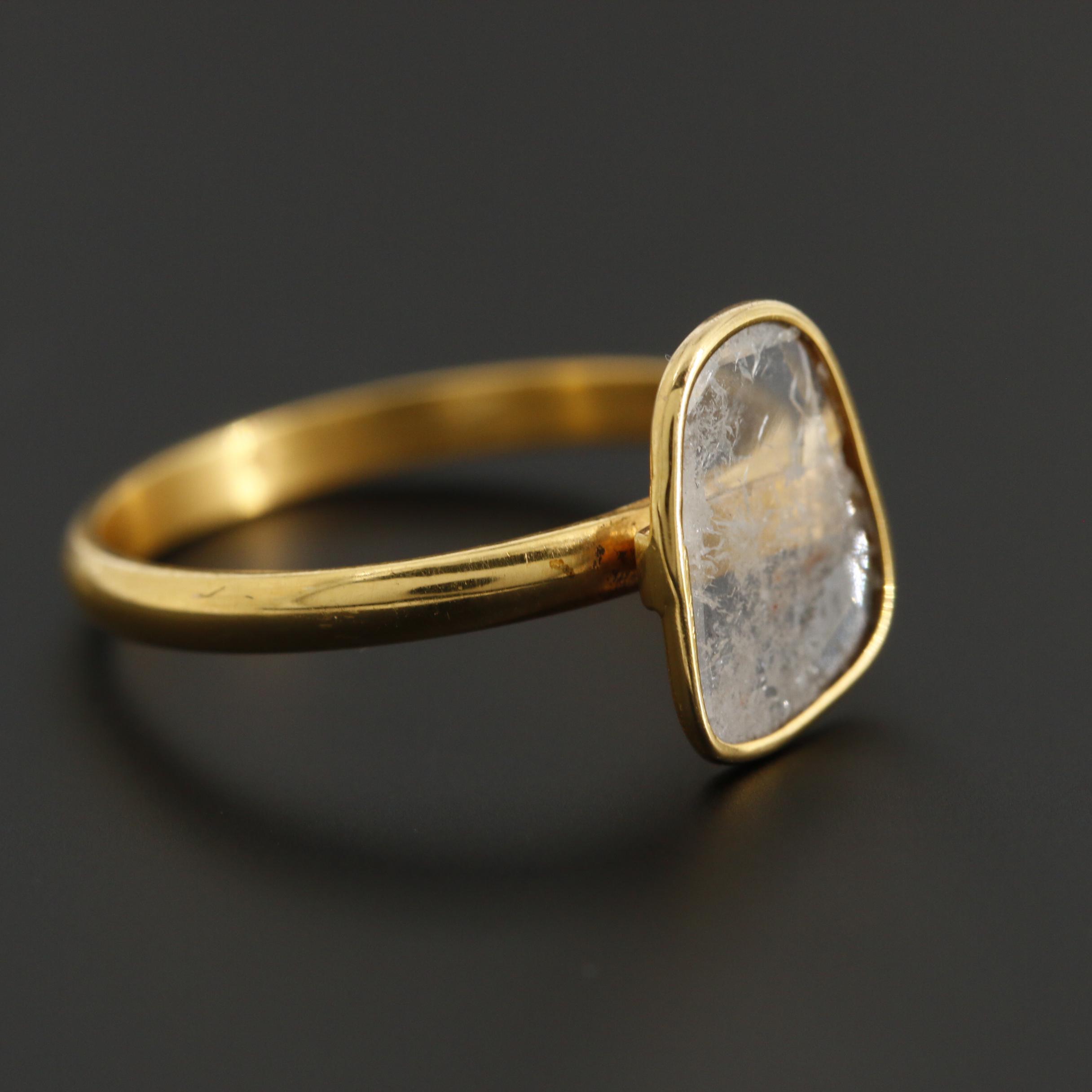 18K Yellow Gold Diamond Ring