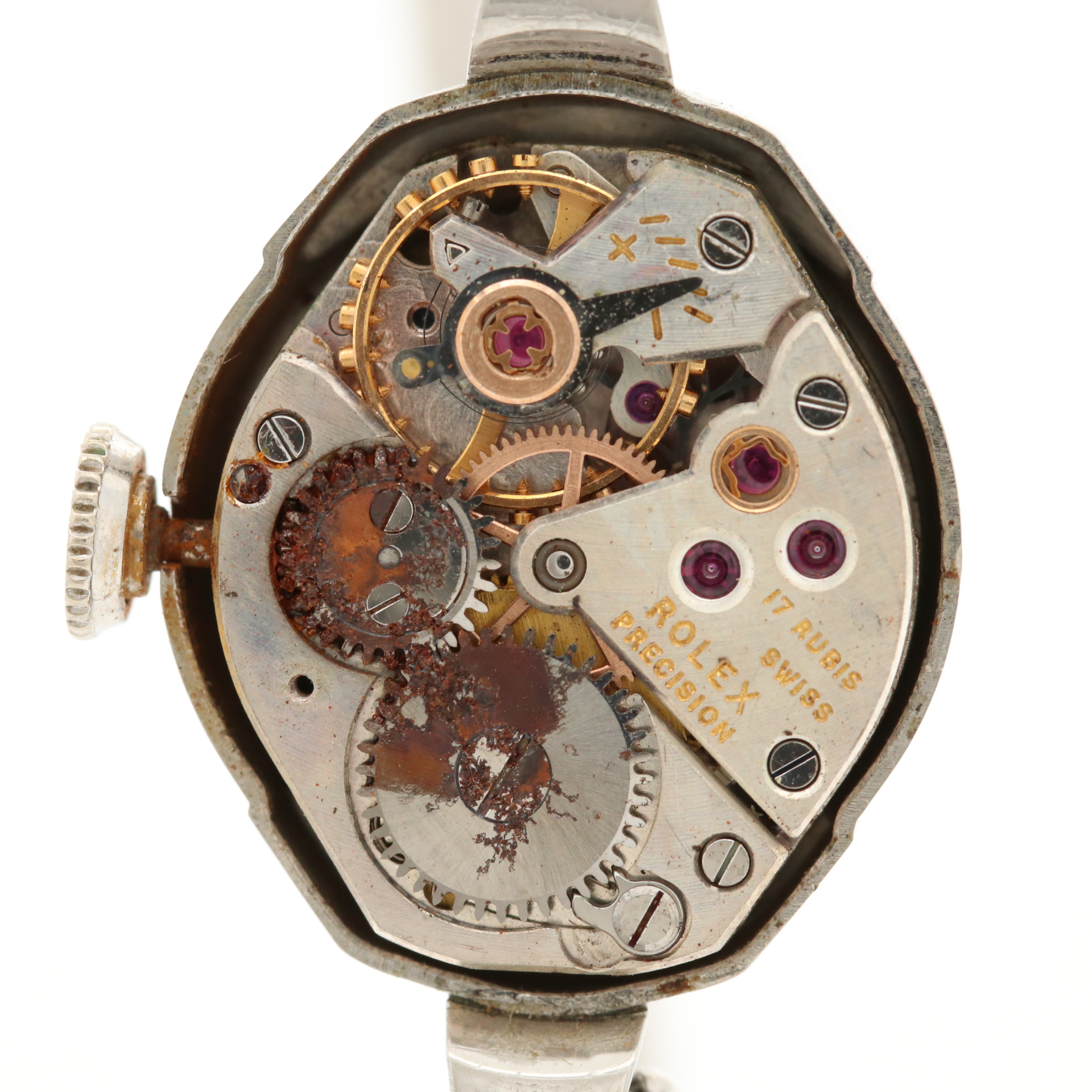 Vintage Rolex Stainless Steel Stem Wind Watch