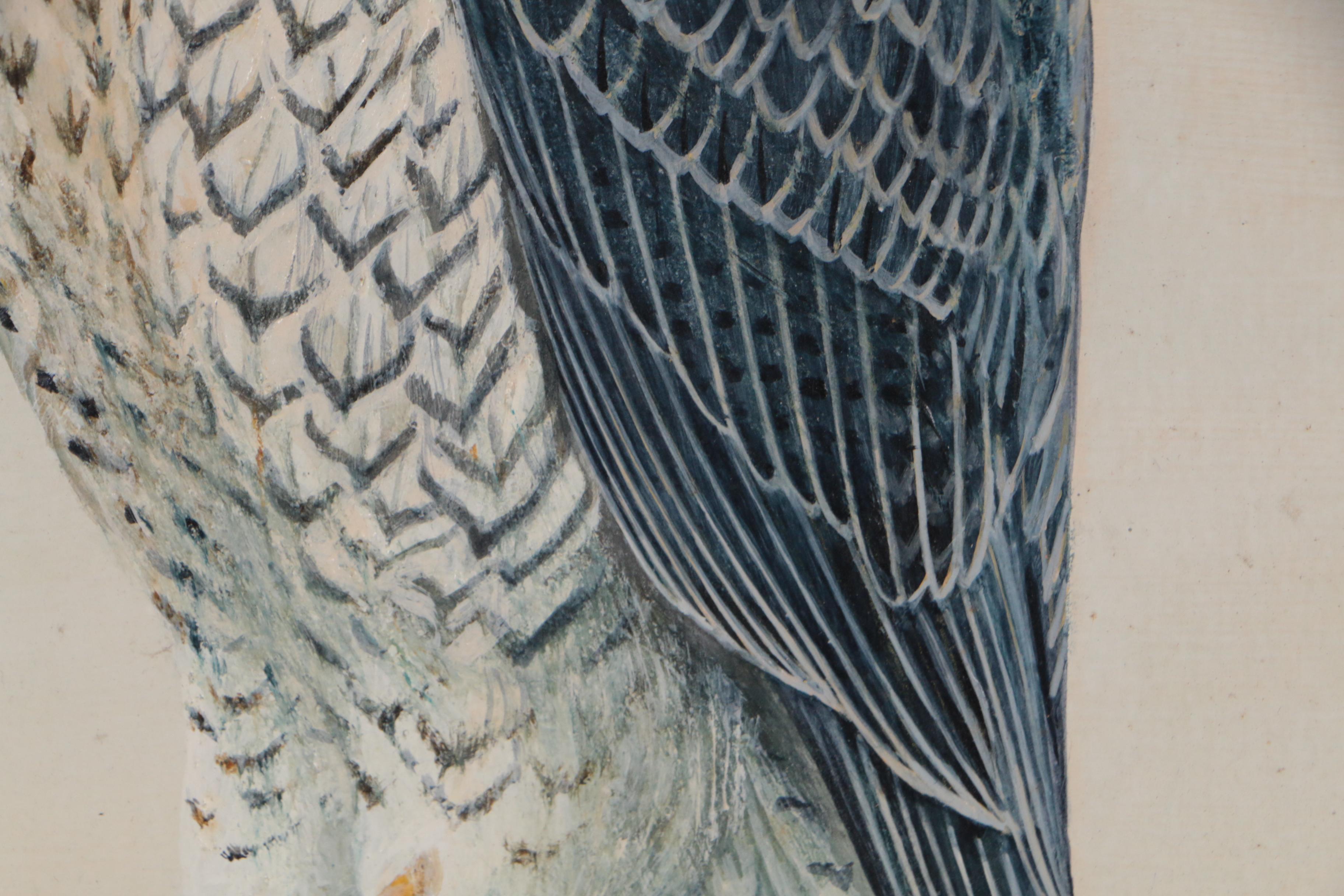 Harold McIntosh Peregrine Falcon Acrylic Painting