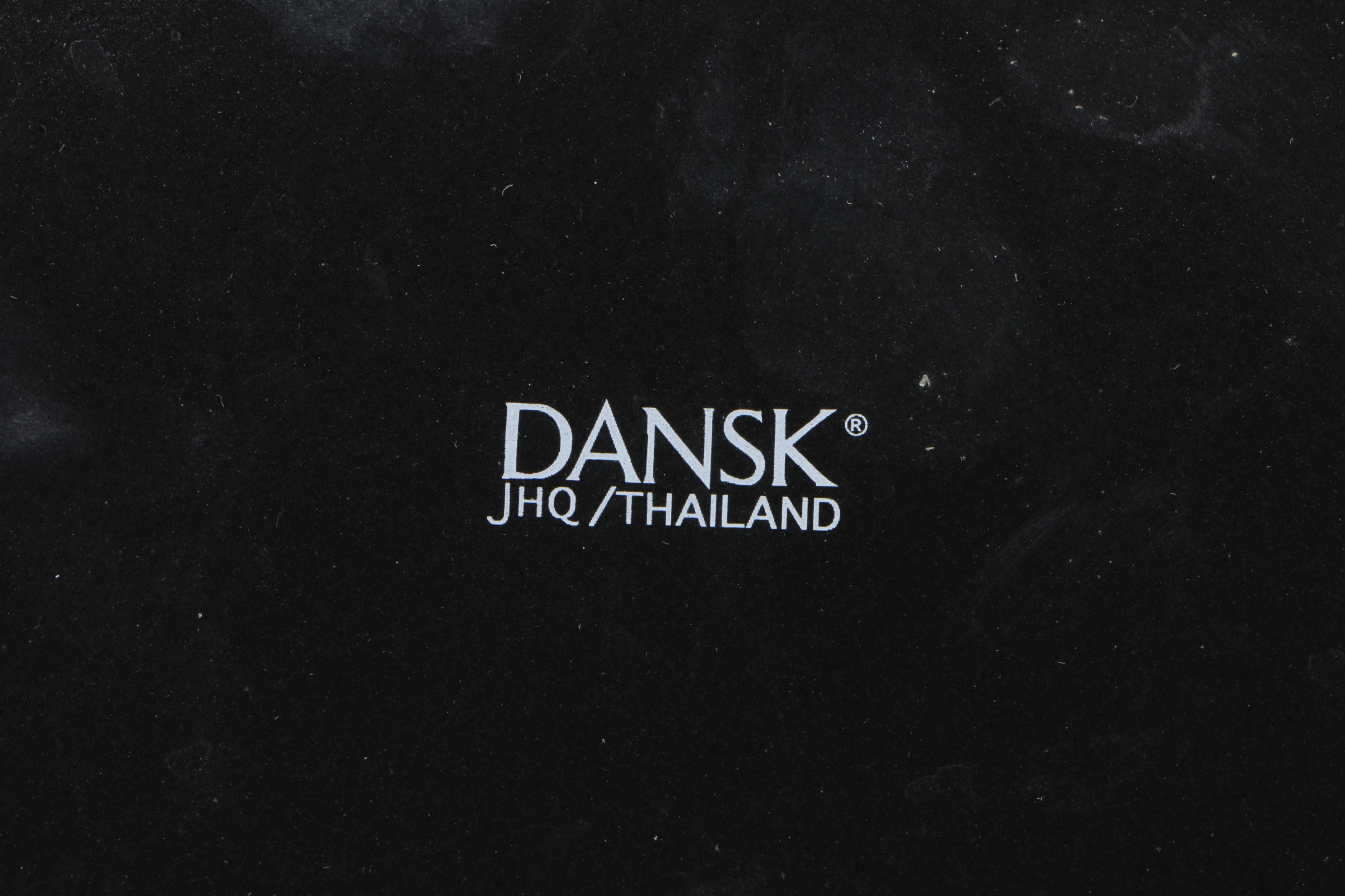 Dansk Red and Navy Enameled Cast Iron Dutch Ovens