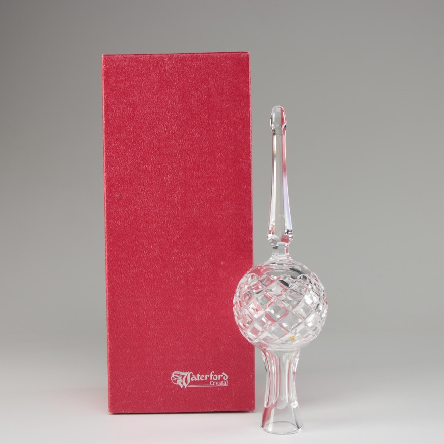 Waterford Crystal Tree Top Ornament, Late 20th Century