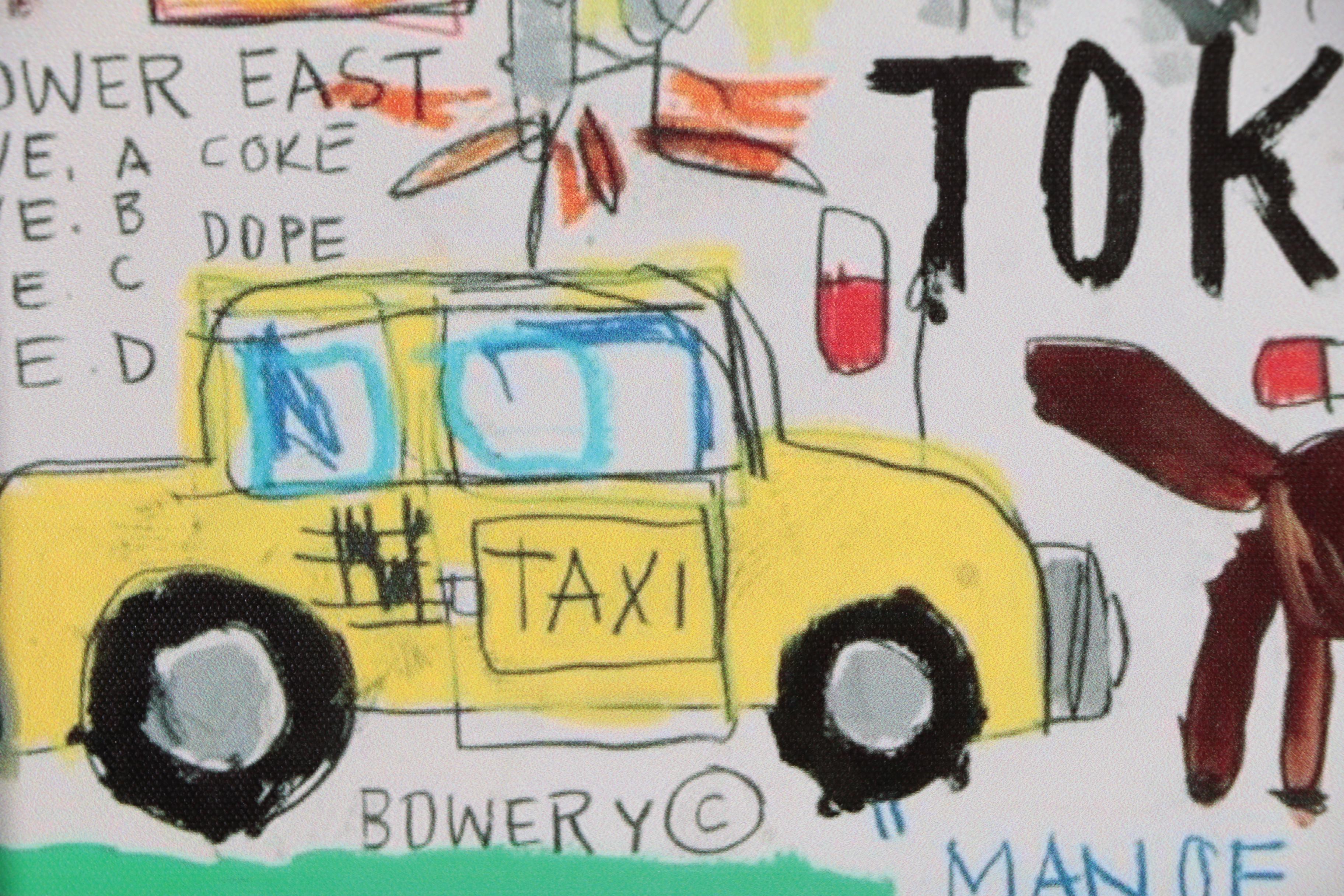 Giclée after Jean-Michel Basquiat "Who is the Lap Dog and Who's Superman"