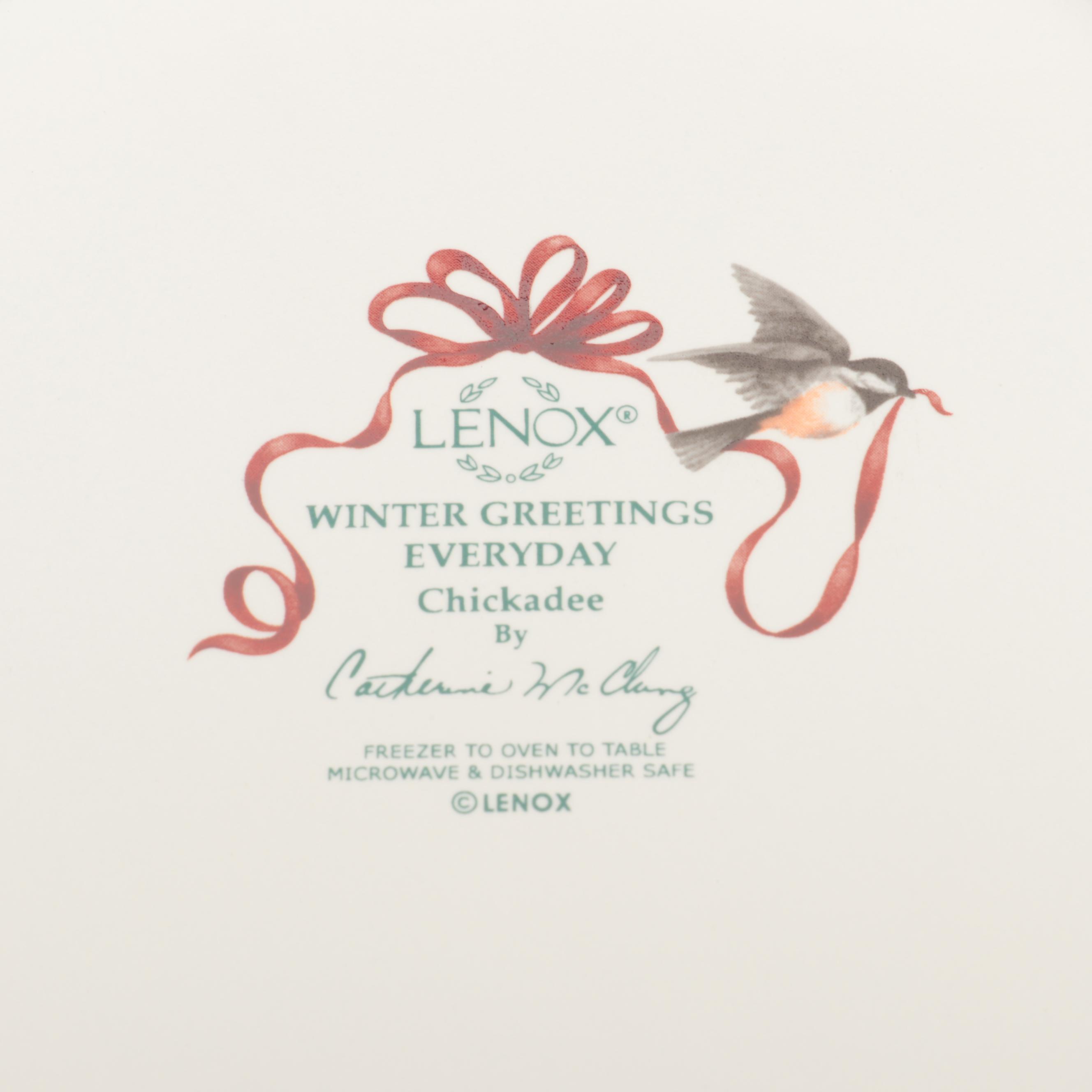 Lenox "Winter Greetings Everyday" Ceramic Dinnerware