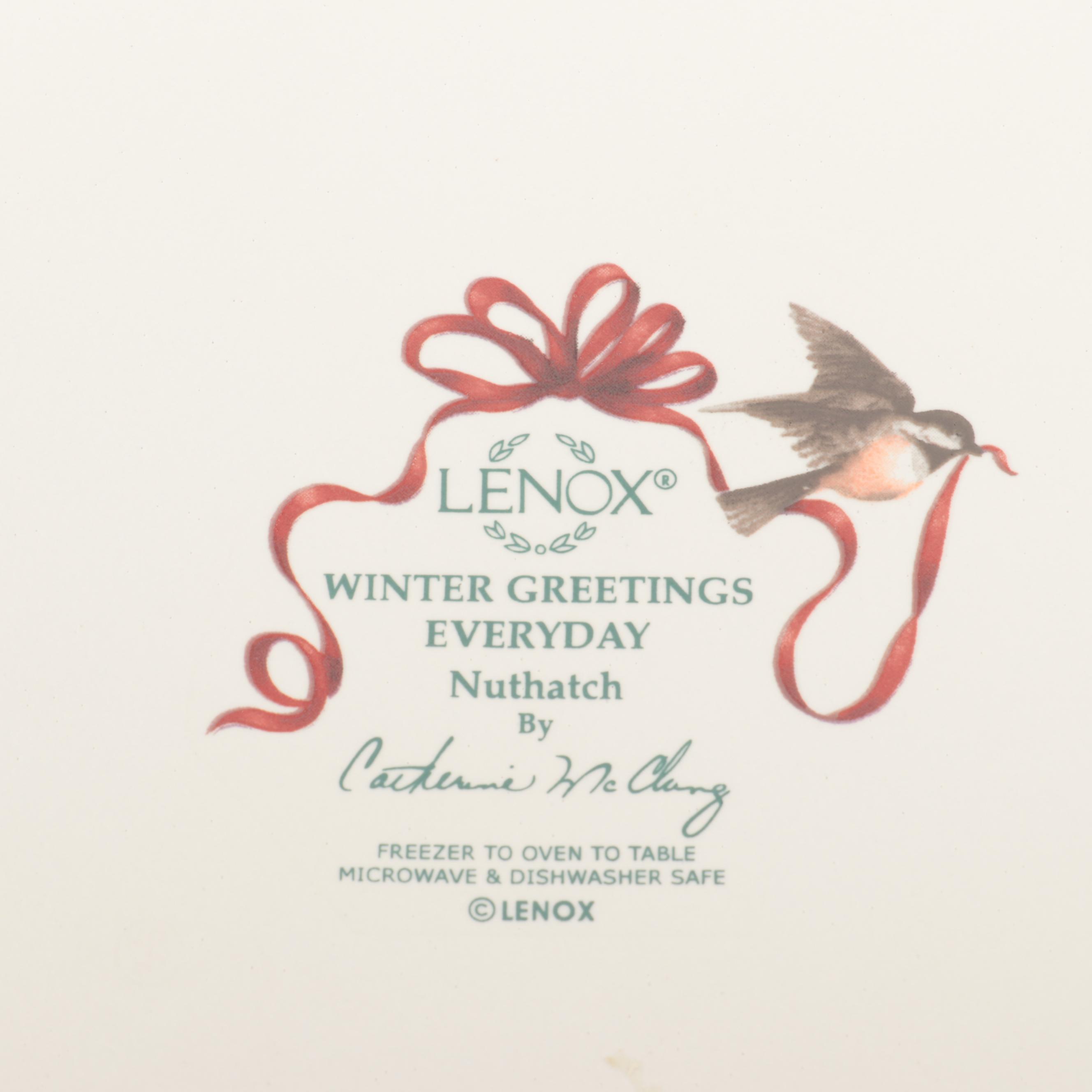 Lenox "Winter Greetings Everyday" Ceramic Dinnerware