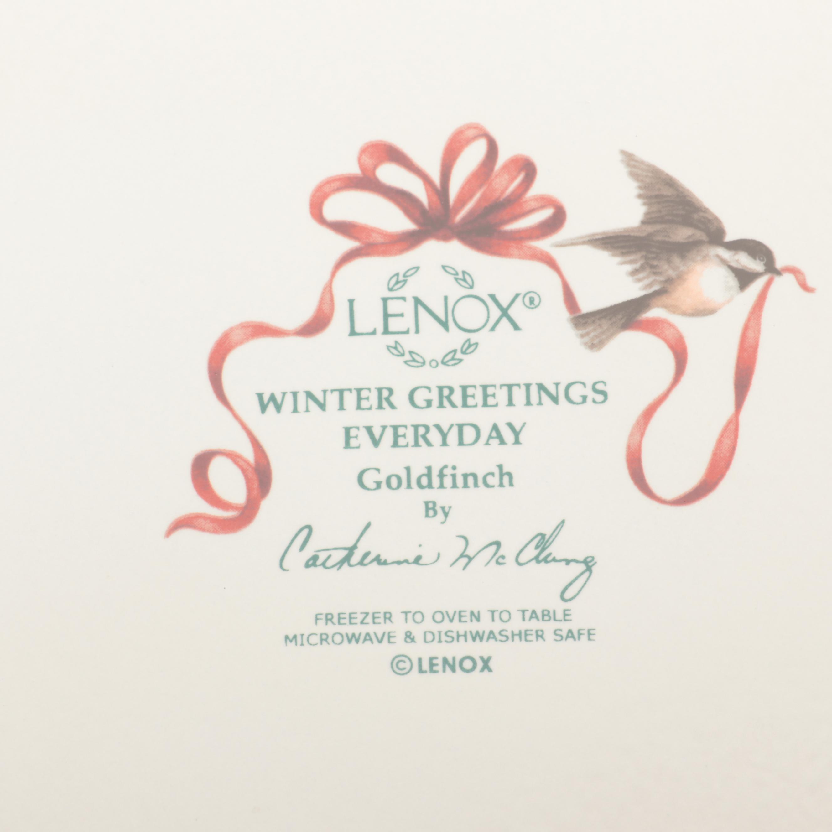 Lenox "Winter Greetings Everyday" Ceramic Dinnerware
