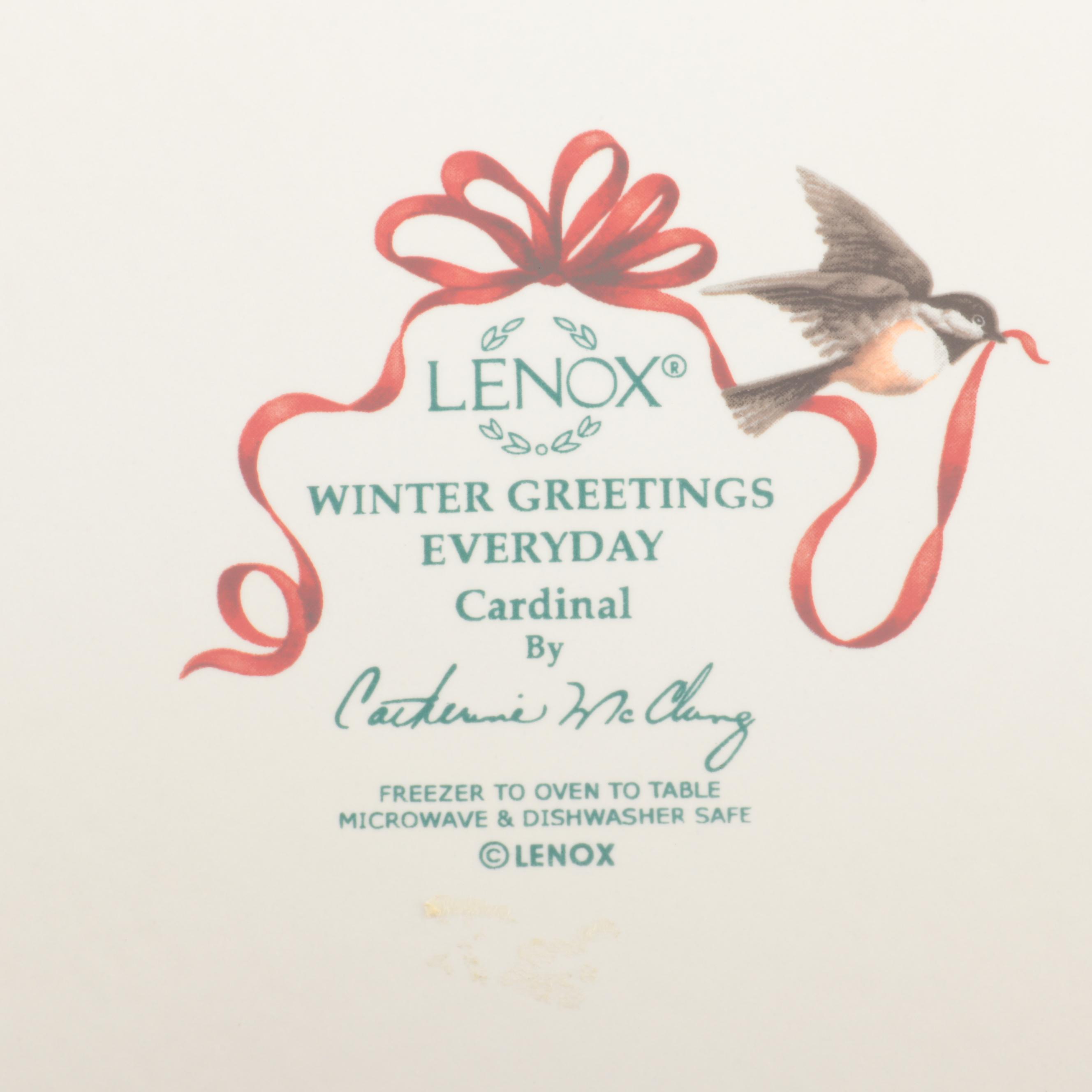 Lenox "Winter Greetings Everyday" Ceramic Dinnerware