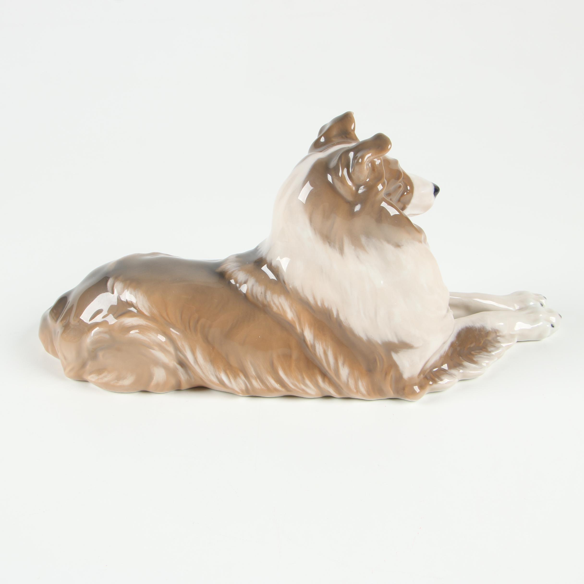 Royal Copenhagen "Collie" Porcelain Figurine, 1969–1973