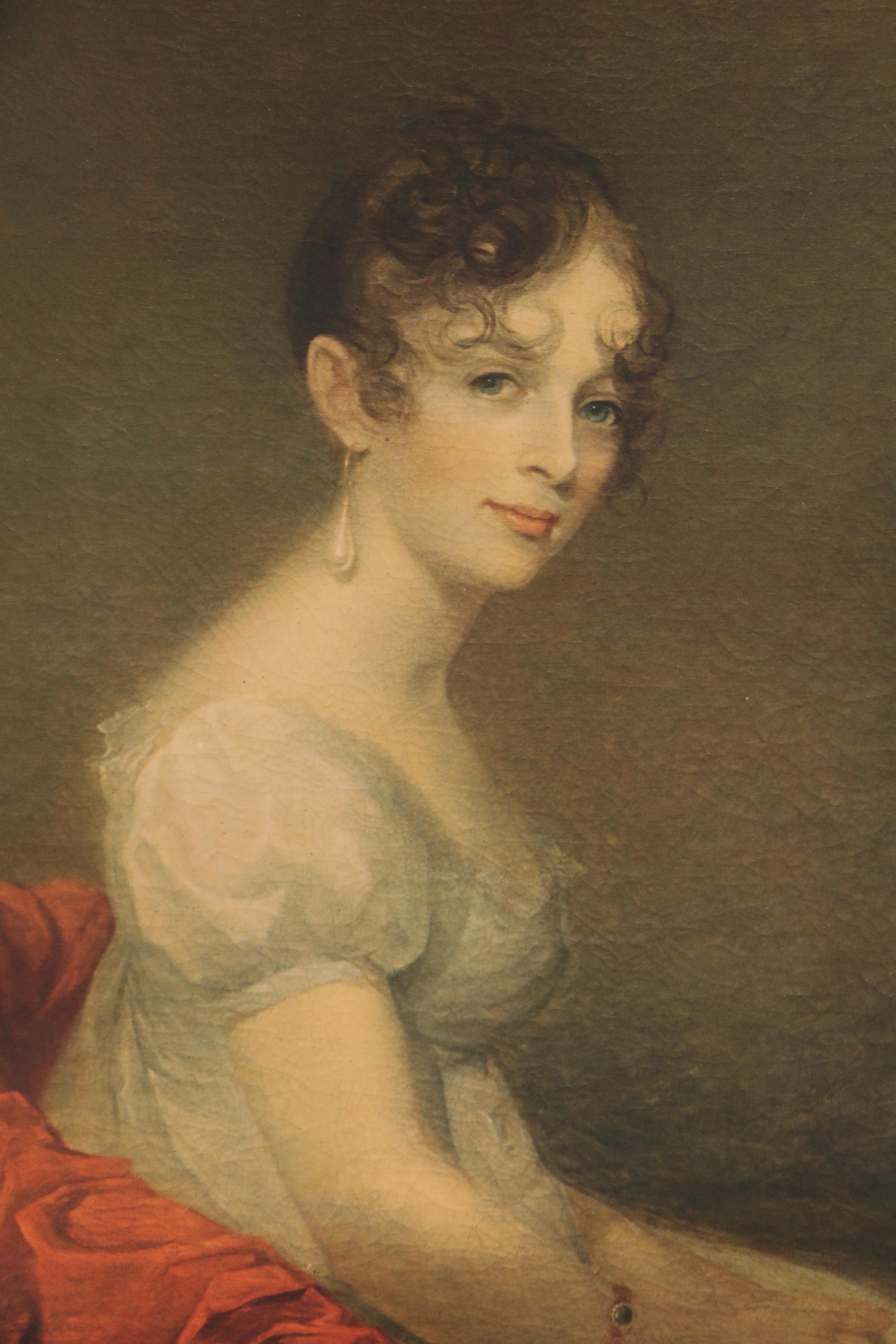 Collotype after Thomas Sully Potrait of Anne W. Waln