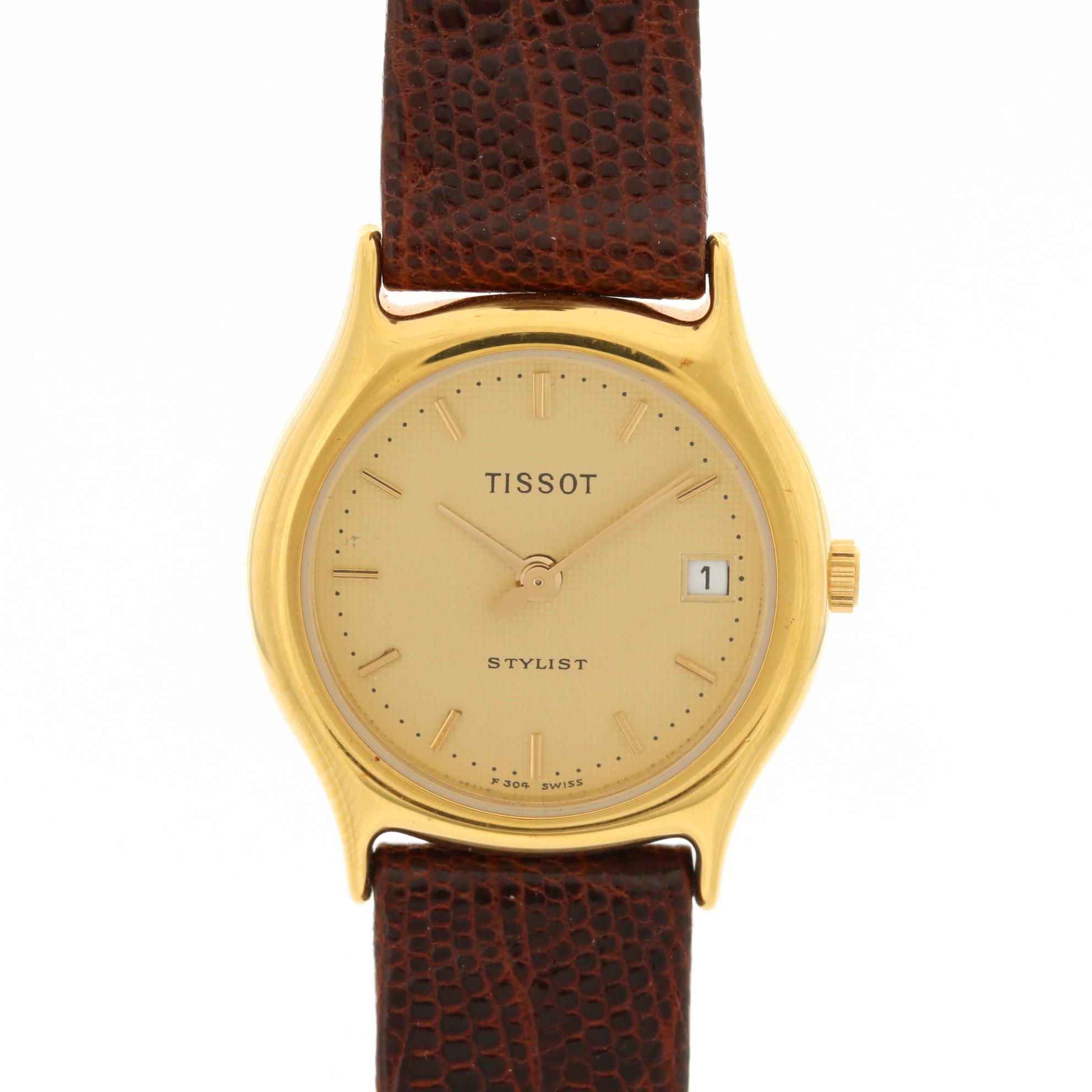 Vintage Tissot Stylist Gold Tone Quartz Watch