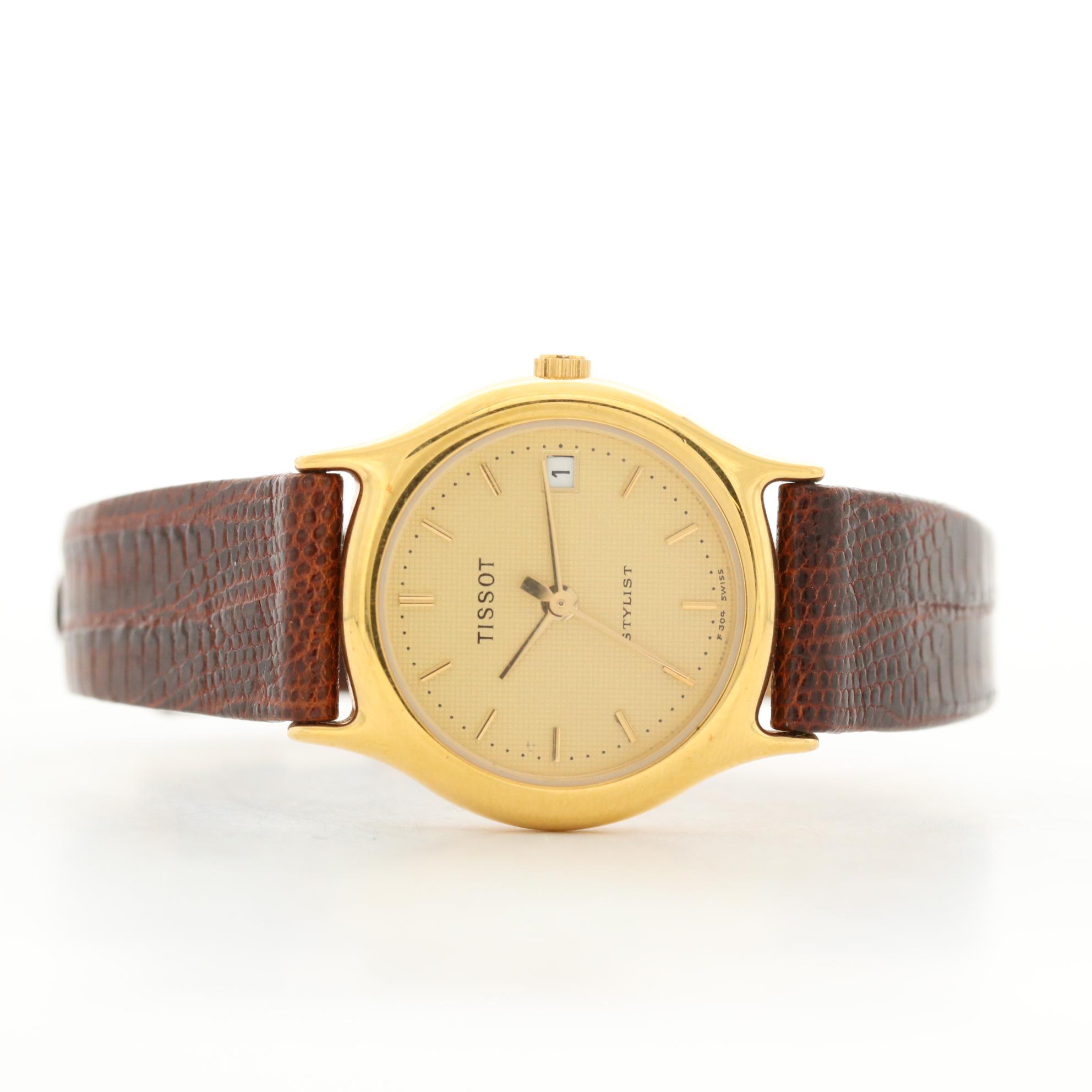 Vintage Tissot Stylist Gold Tone Quartz Watch