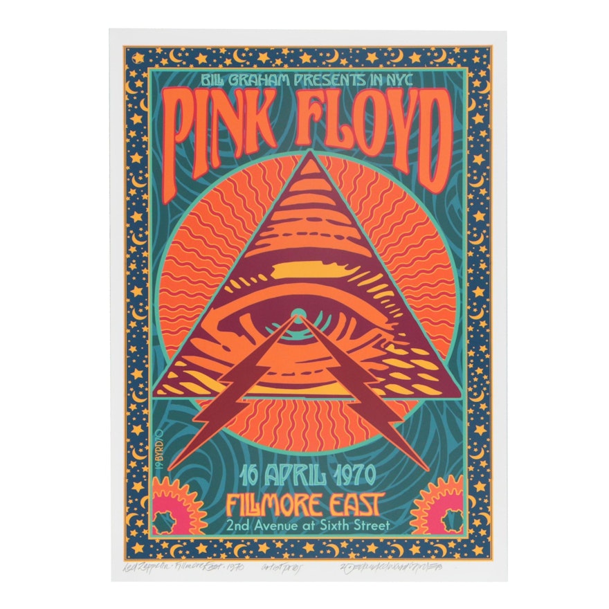 David Edward Byrd Giclée "Pink Floyd at the Fillmore East 1970"