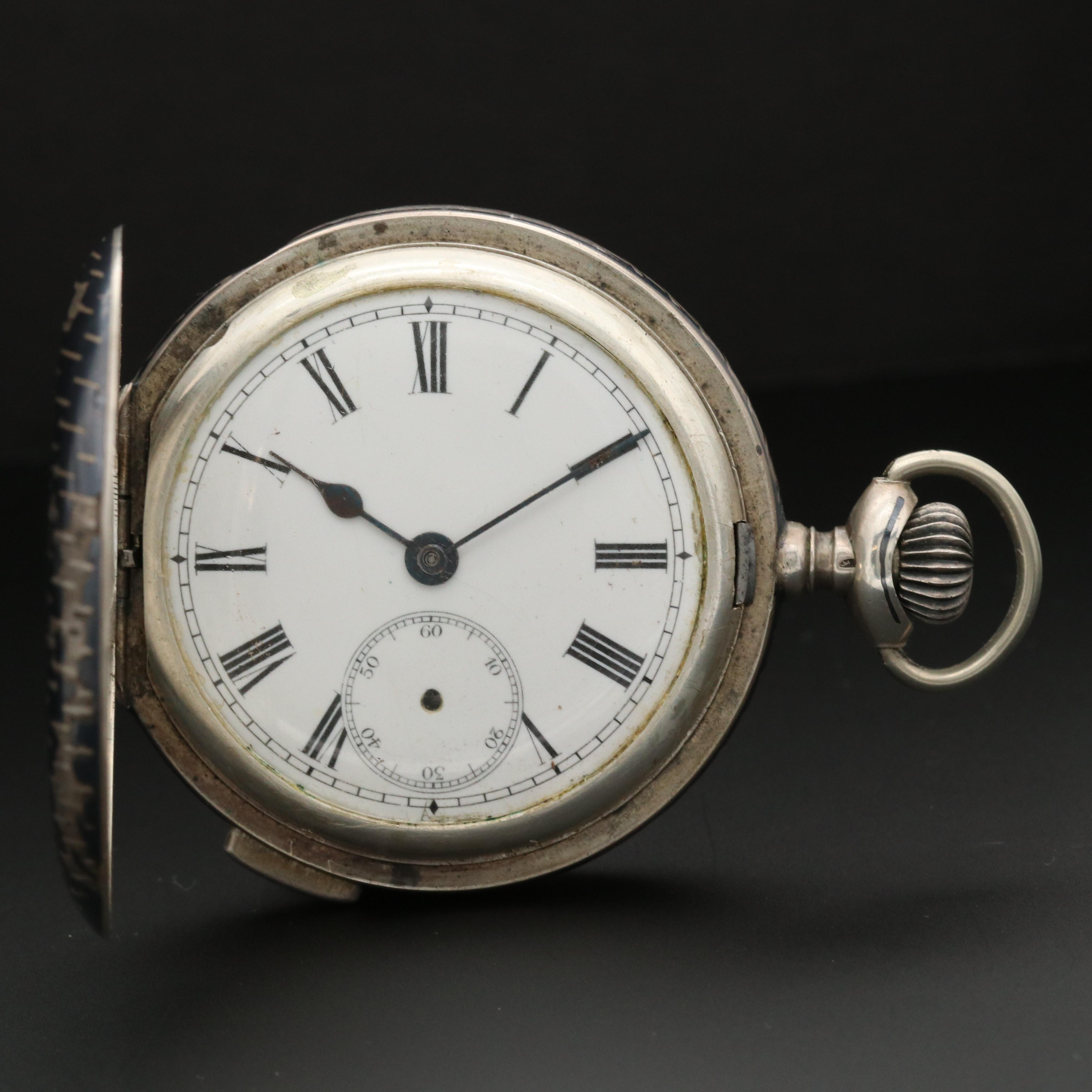 T. Moser & Co. Russian .875 Silver Niello Case Quarter Repeater Pocket Watch