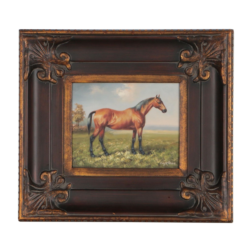 Equine Portrait Oil Painting