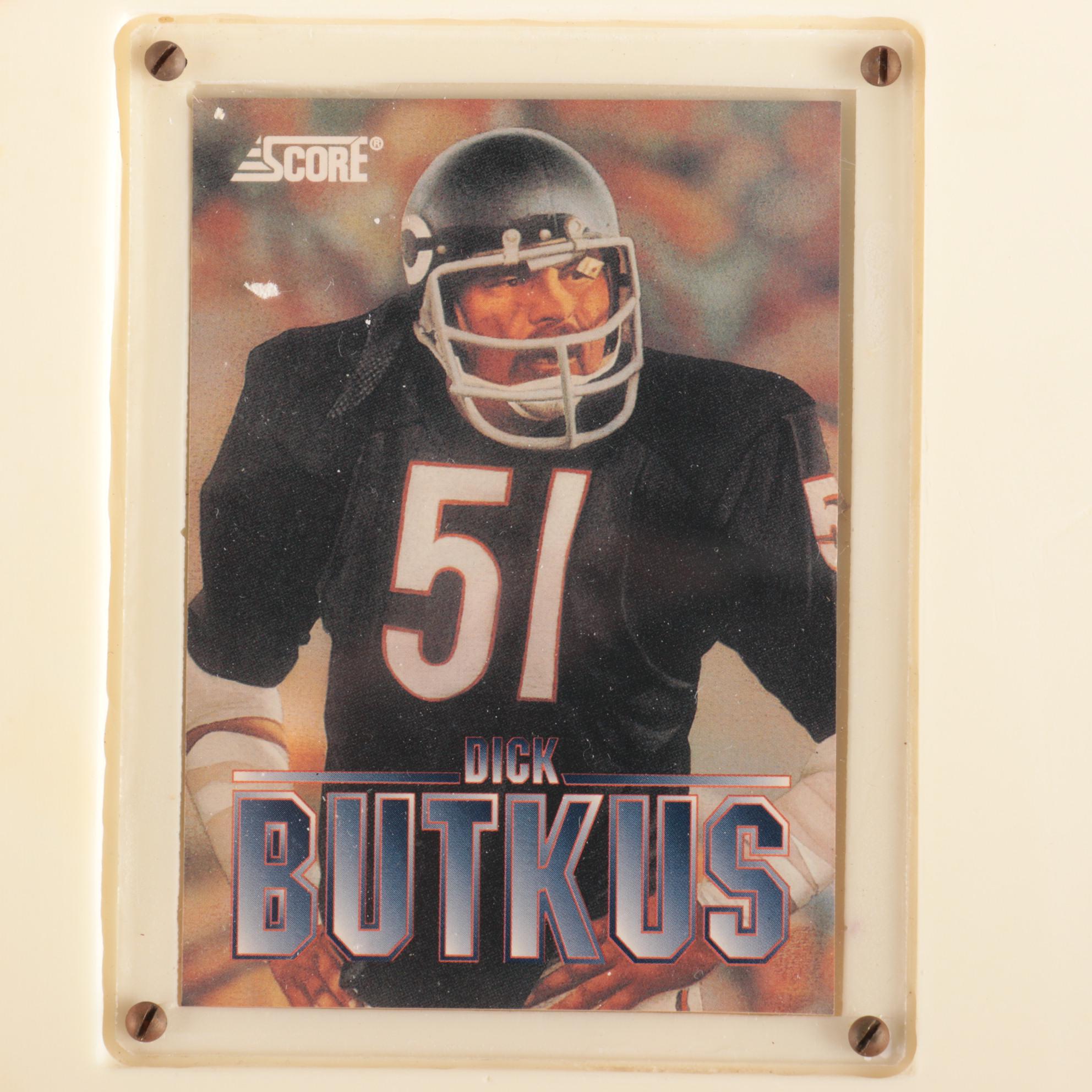 Dick Butkus(HOF) Signed Hand Impression Display, Artist Proof PSA/COA