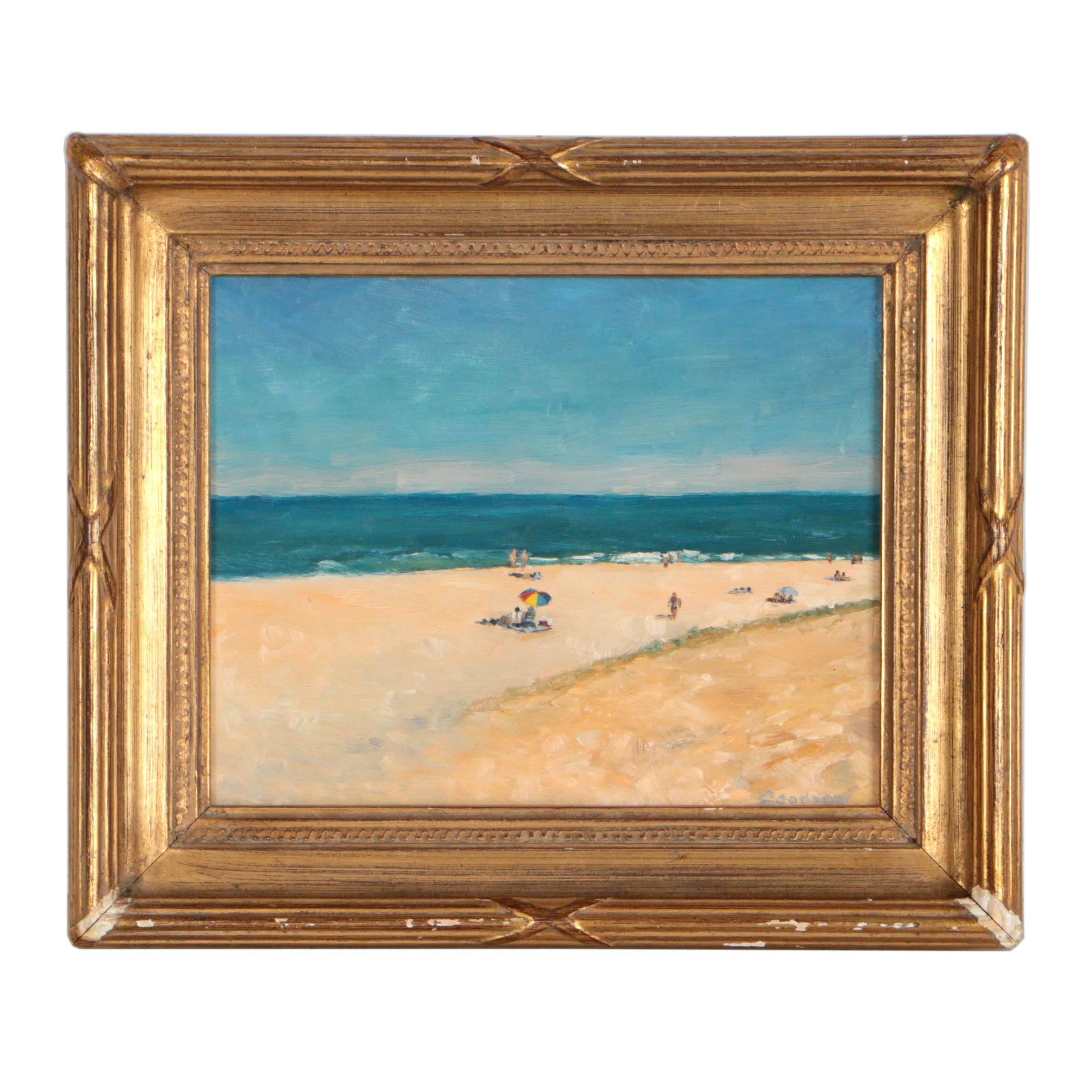 Paul Goodnow Coastal Scene Oil Painting "Marconi, Cape Cod"