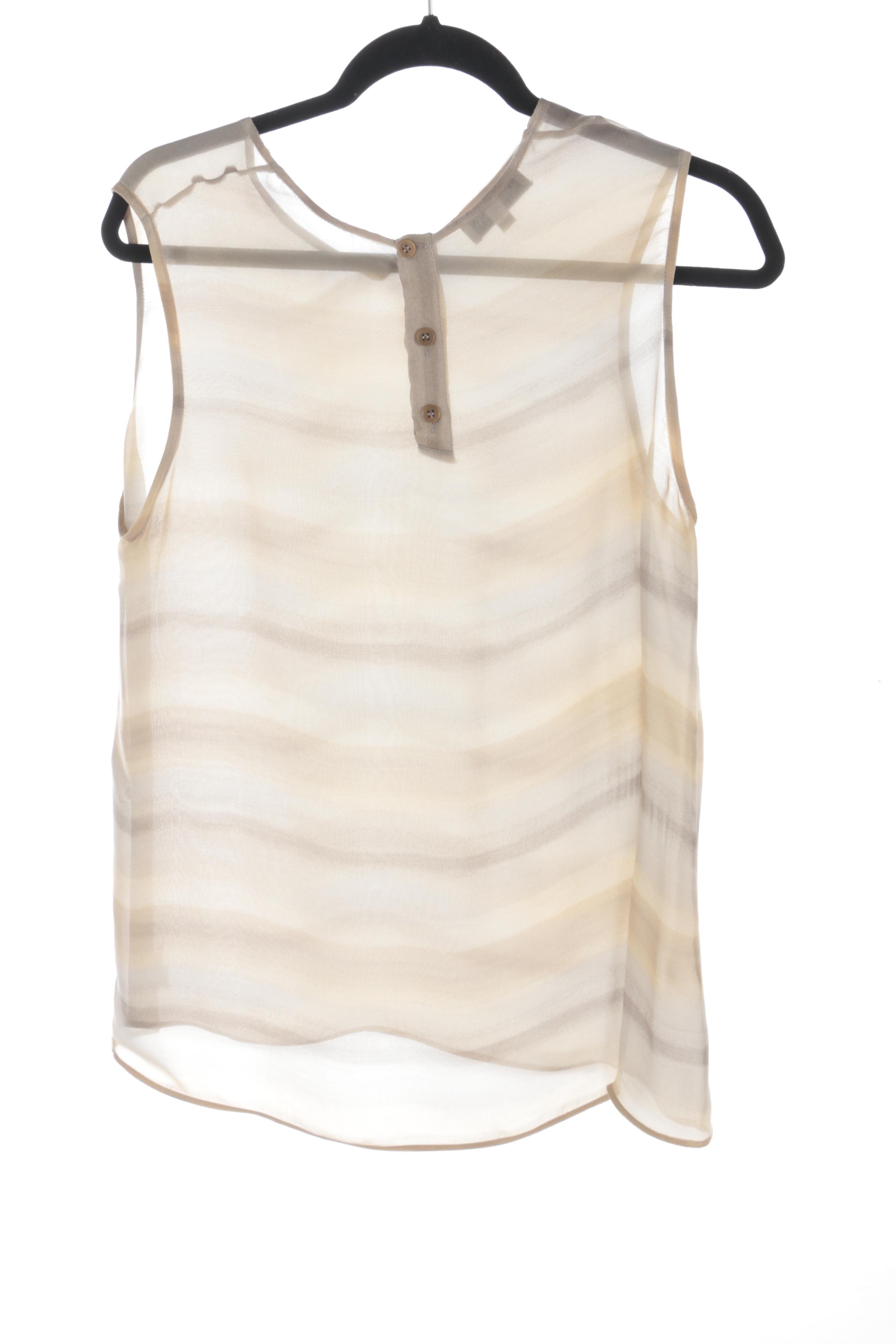 Giorgio Armani Le Collezioni Jackets and Silk Top with Tory Burch Linen Top