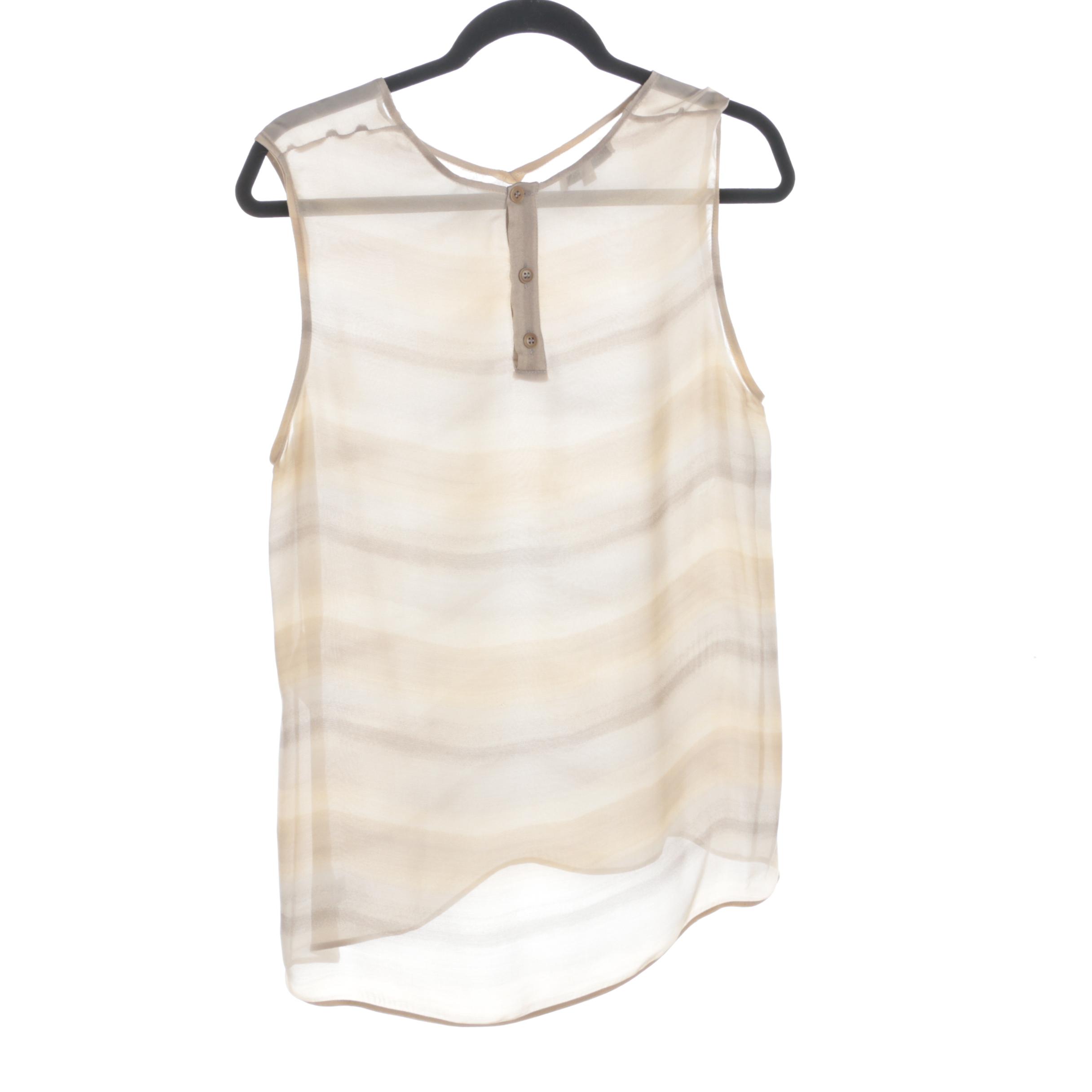 Giorgio Armani Le Collezioni Jackets and Silk Top with Tory Burch Linen Top