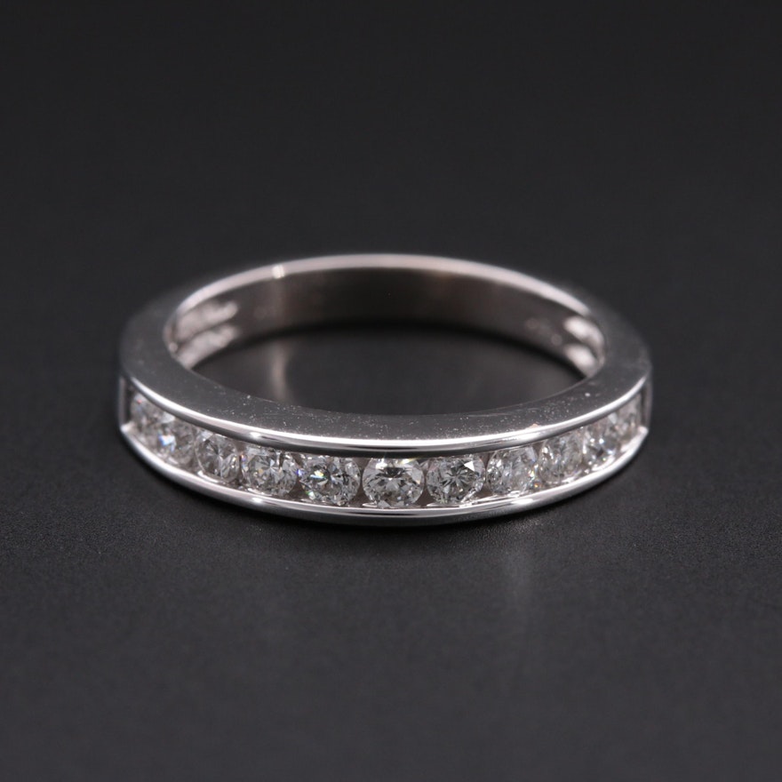 14k White Gold Diamond Ring