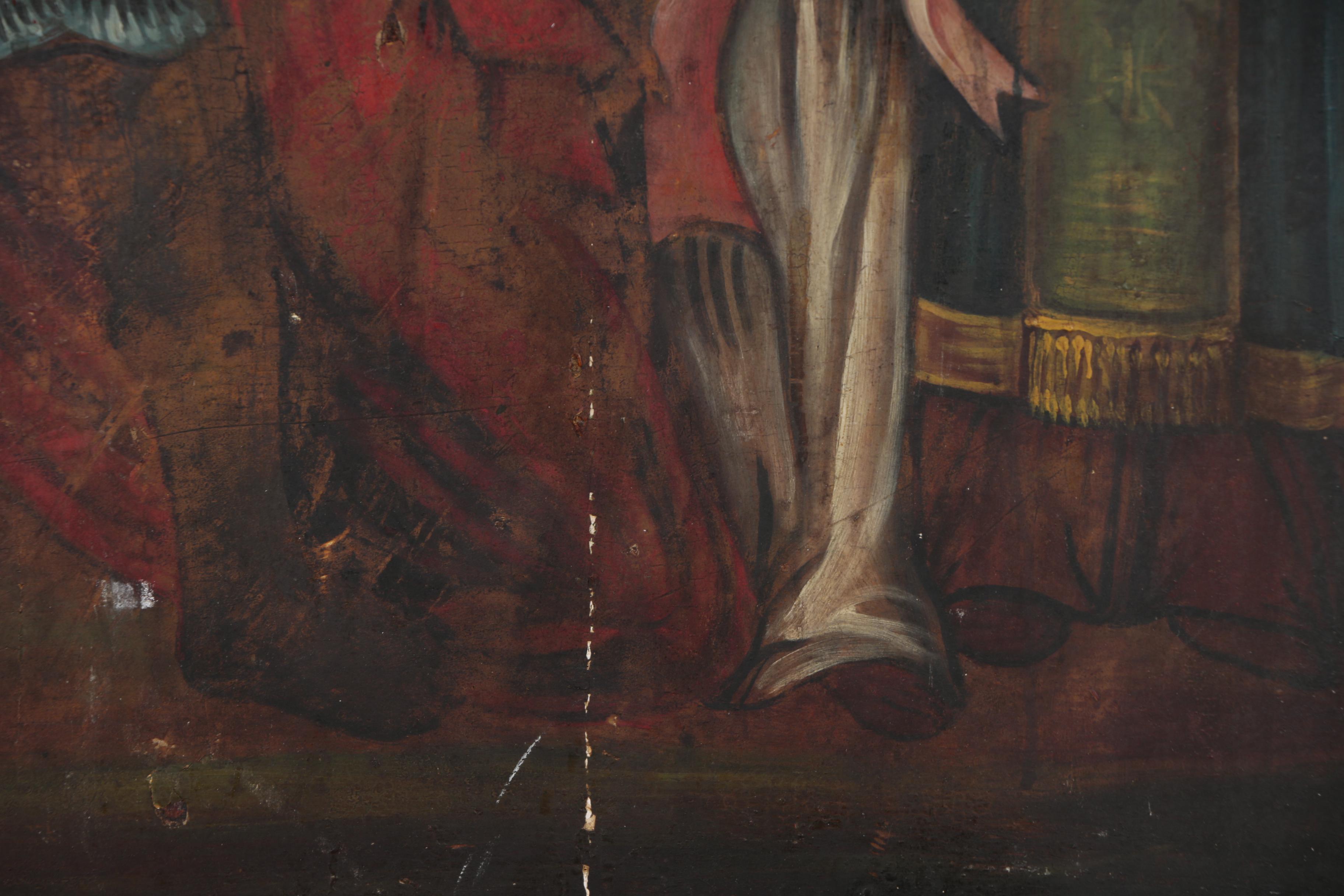 Russian Orthodox Icon Oil Painting, Early 19th Century