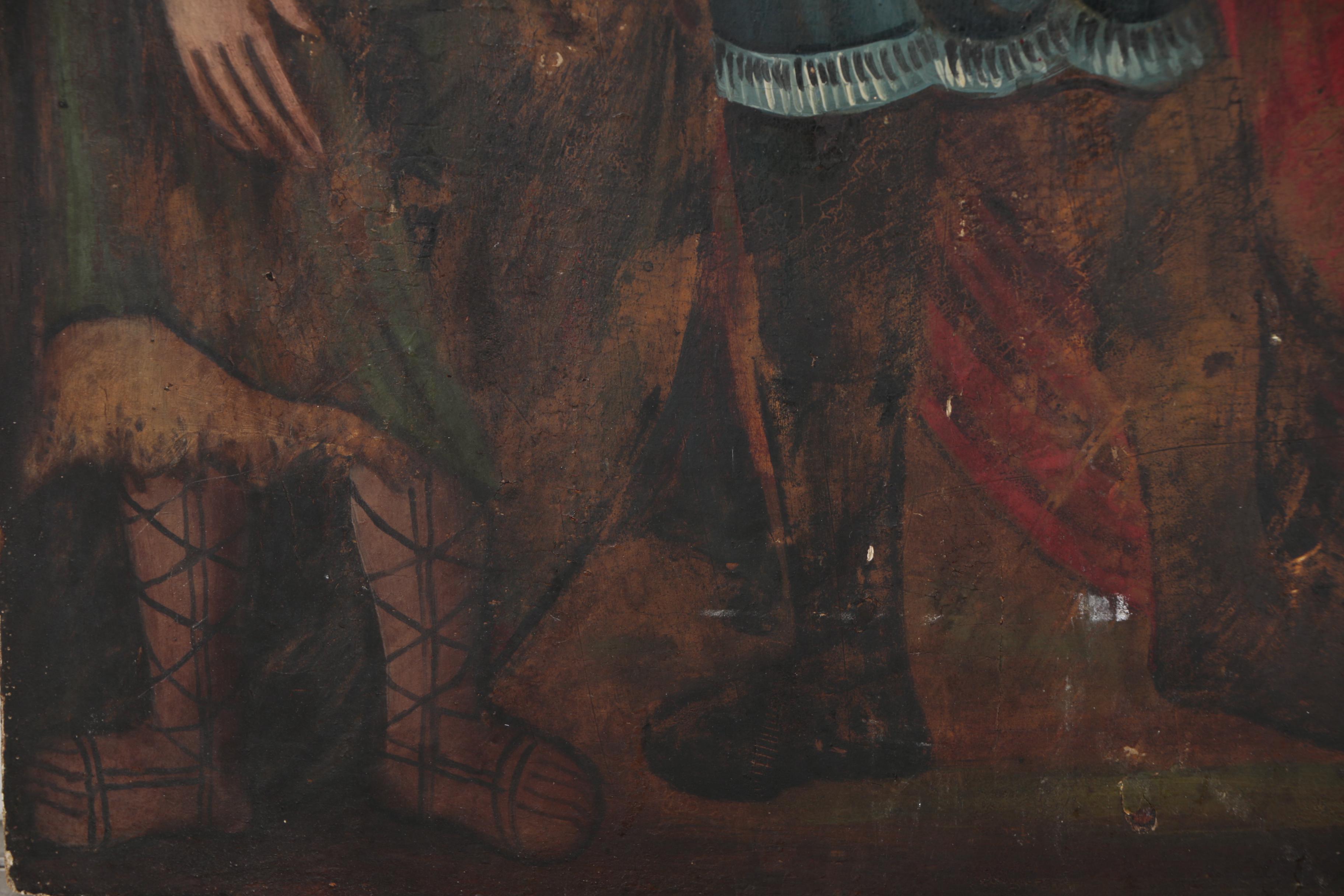 Russian Orthodox Icon Oil Painting, Early 19th Century