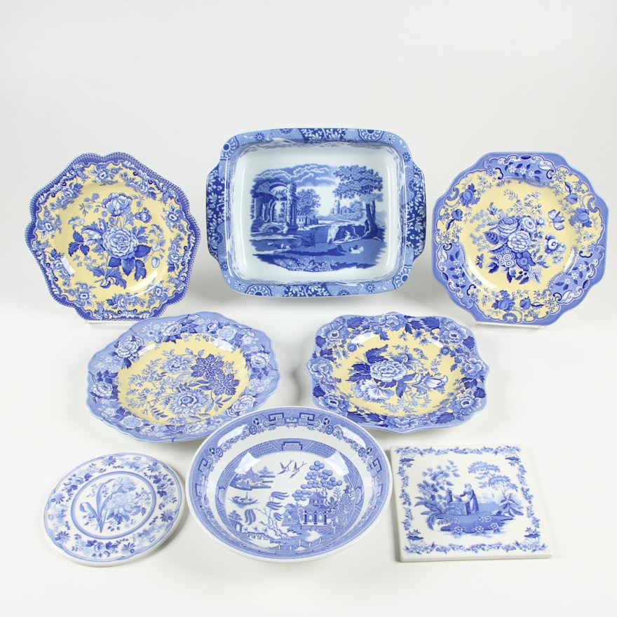 Spode "Italian", "British Flowers" Dinnerware and Bakeware