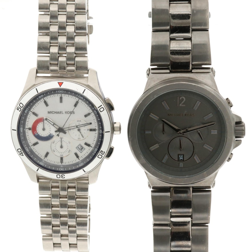 Michael Kors Stainless Steel Chronograph Wristwatches