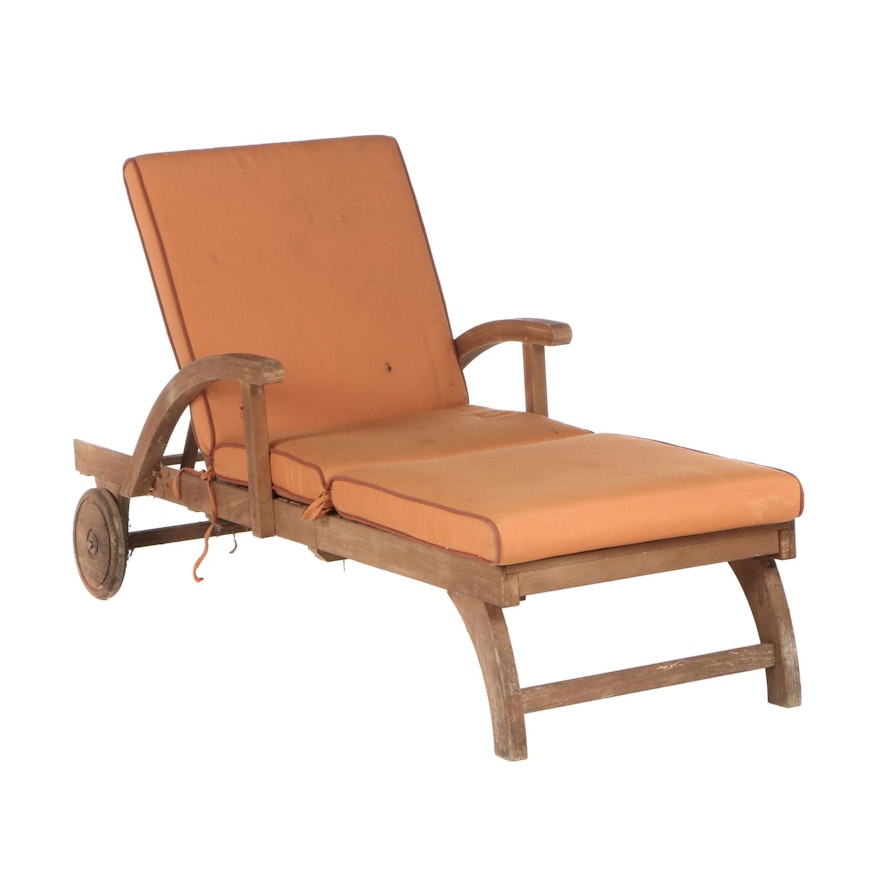 Arthur Lauer Pool Chaise Lounge in Brazilian Hardwood