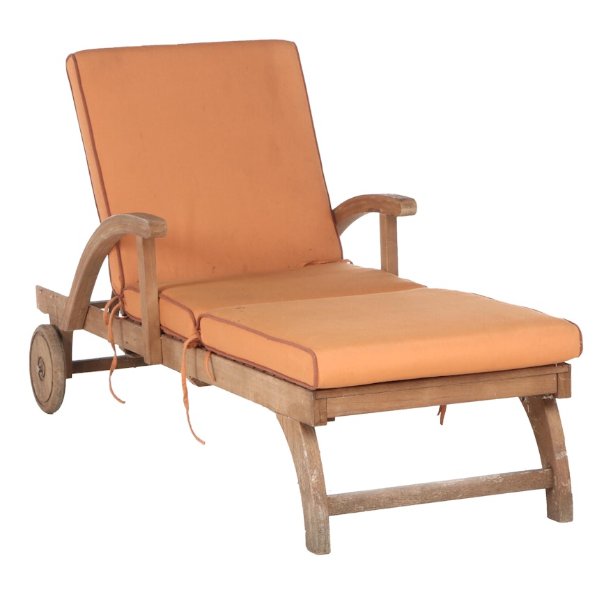 Arthur Lauer Pool Chaise Lounge in Brazilian Hardwood