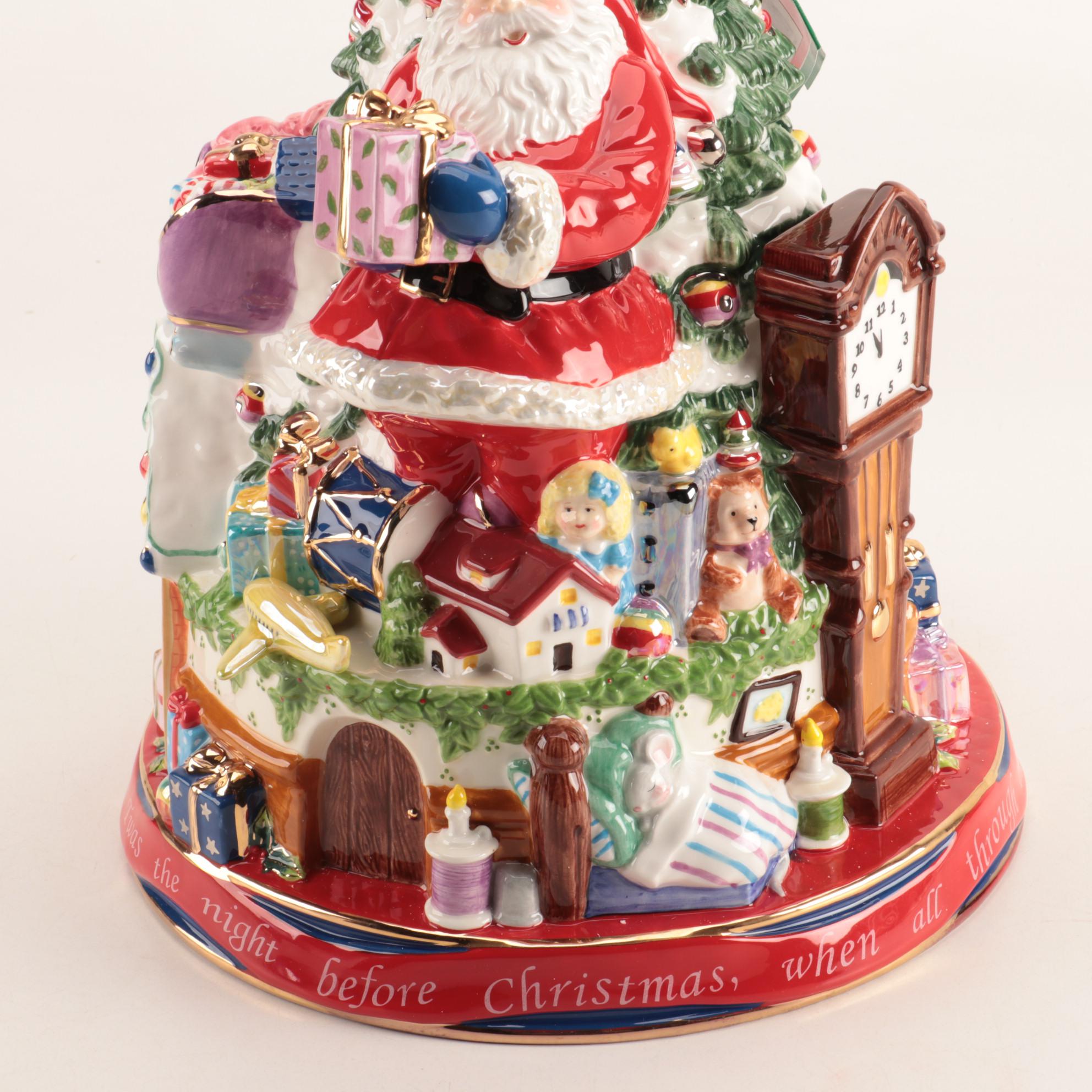 Christopher Radko "Twas the Night Before Christmas" Ceramic Cookie Jar