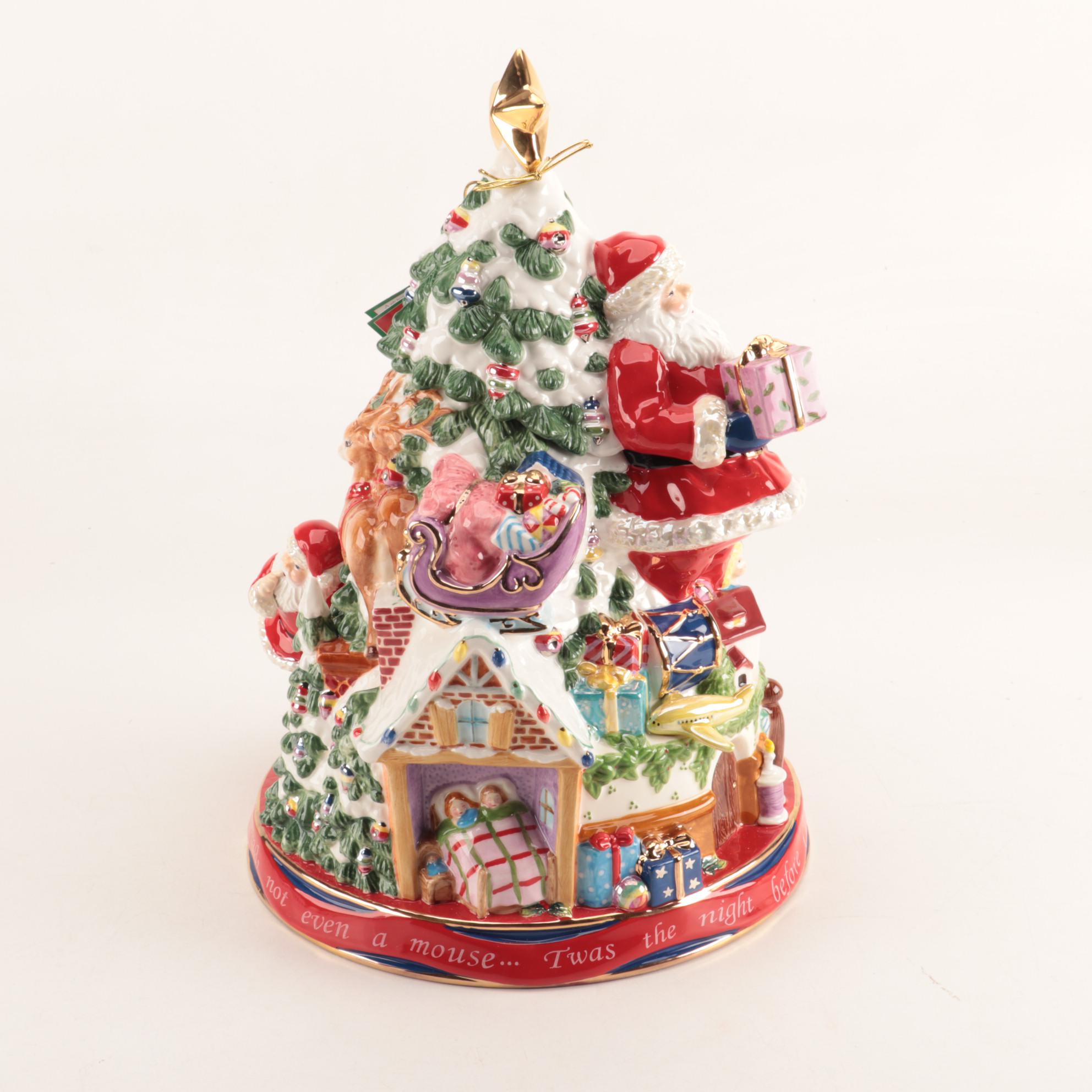Christopher Radko "Twas the Night Before Christmas" Ceramic Cookie Jar