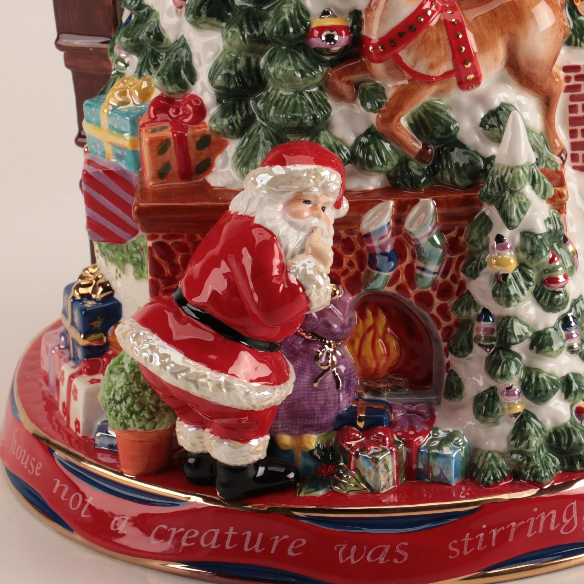 Christopher Radko "Twas the Night Before Christmas" Ceramic Cookie Jar