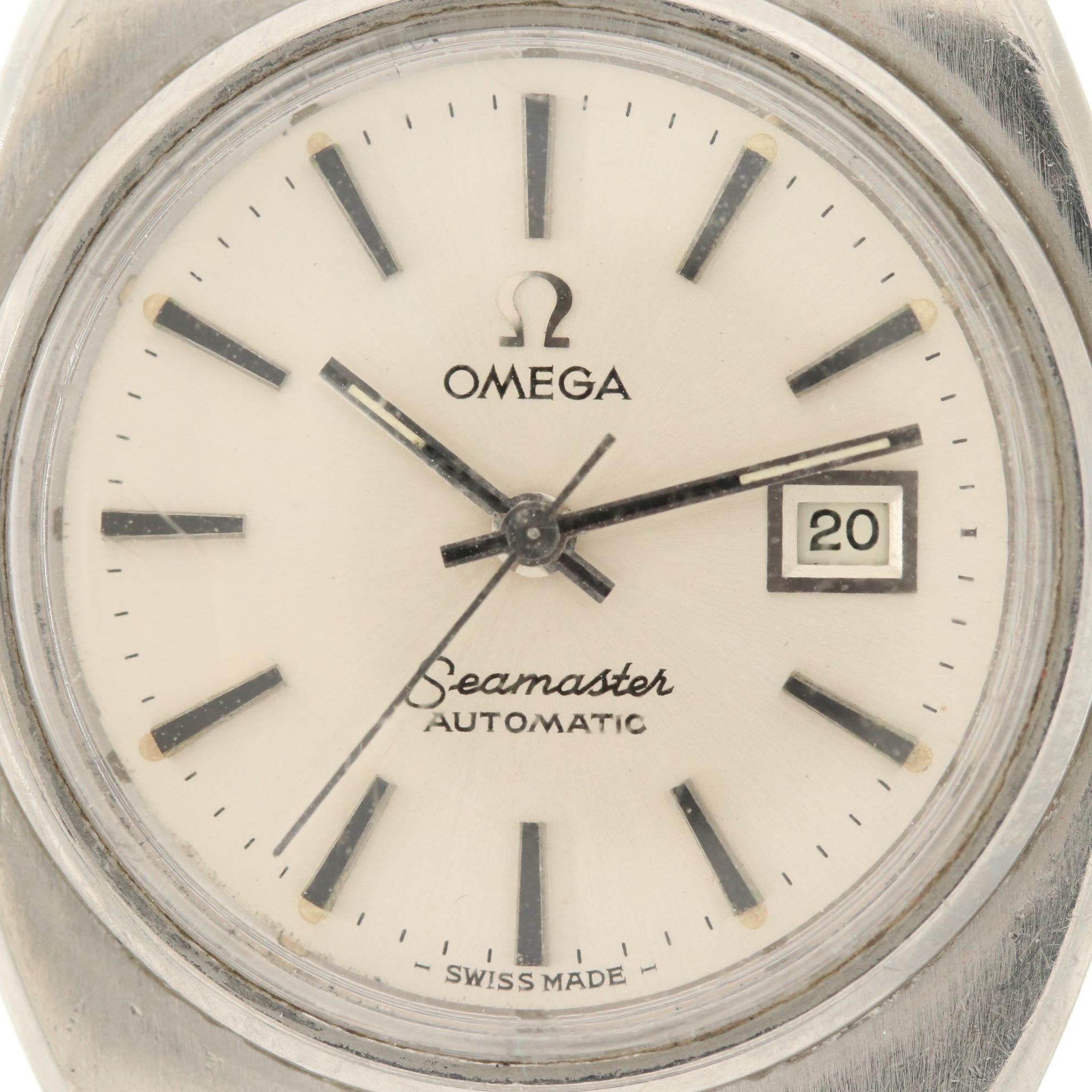Vintage Omega Seamaster Stainless Steel Automatic Watch With Date, 1976