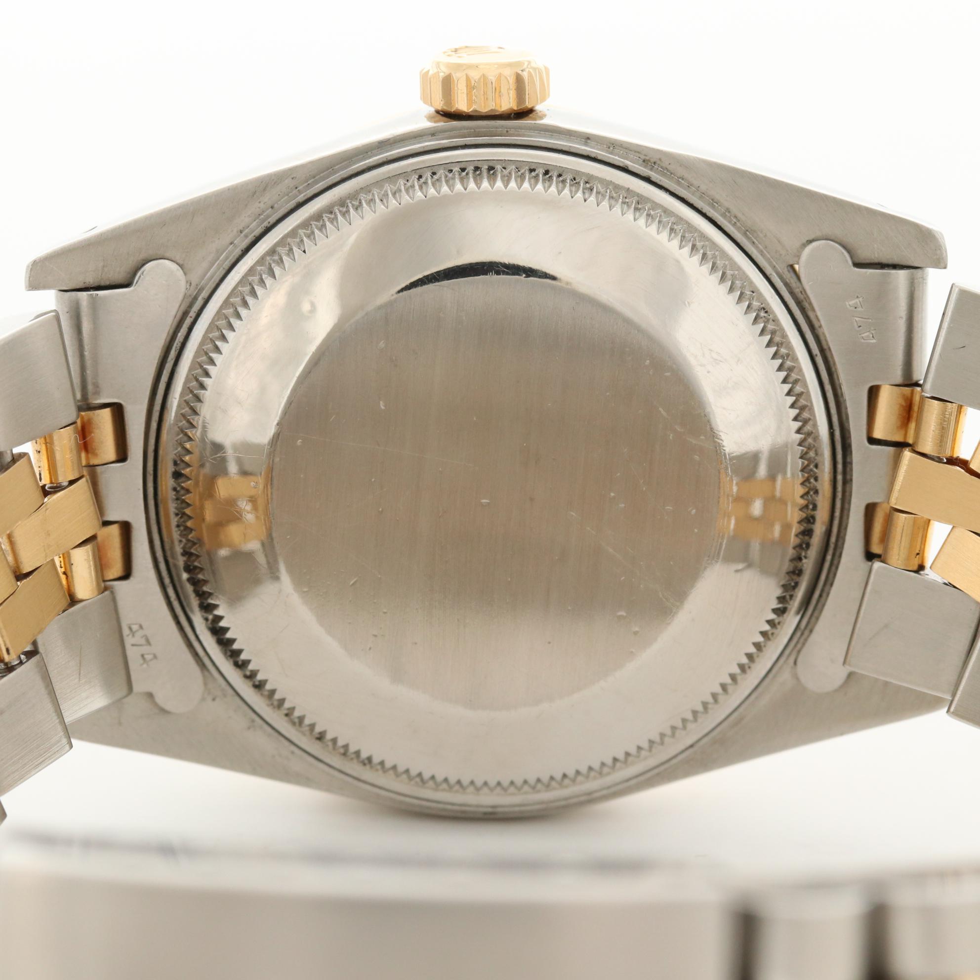 Vintage Rolex Date 18K Gold and Stainless Steel Automatic Watch