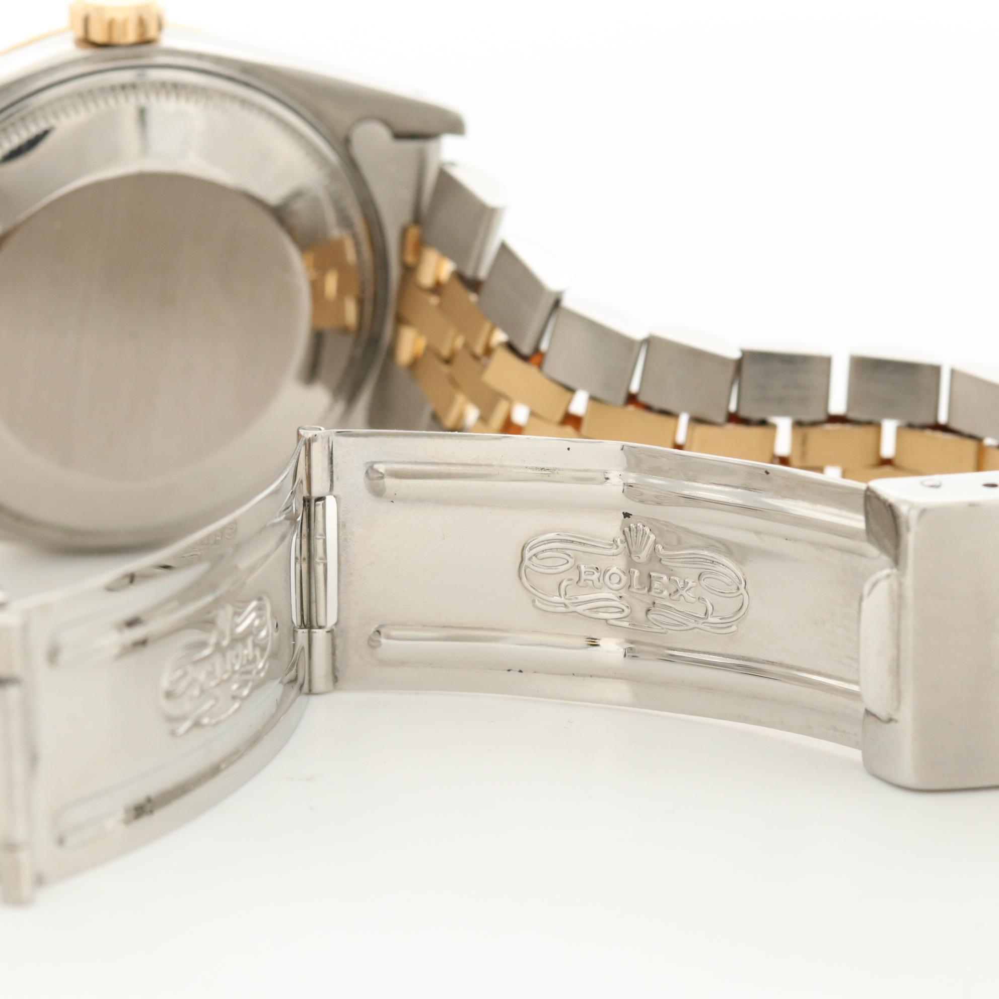 Vintage Rolex Date 18K Gold and Stainless Steel Automatic Watch